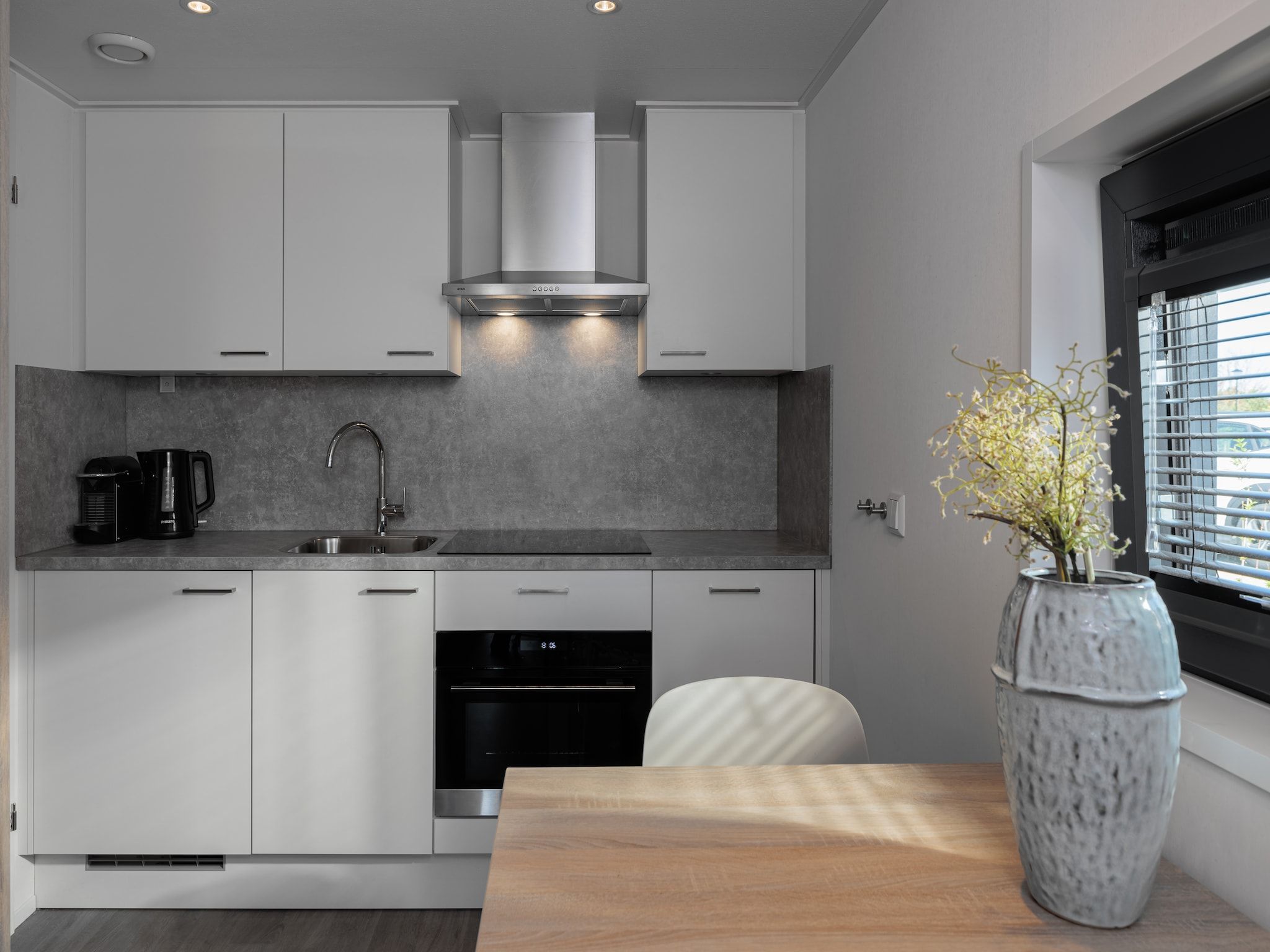 De keuken van Beach Resort Nieuwvliet-Bad 15 in Nieuwvliet-Bad