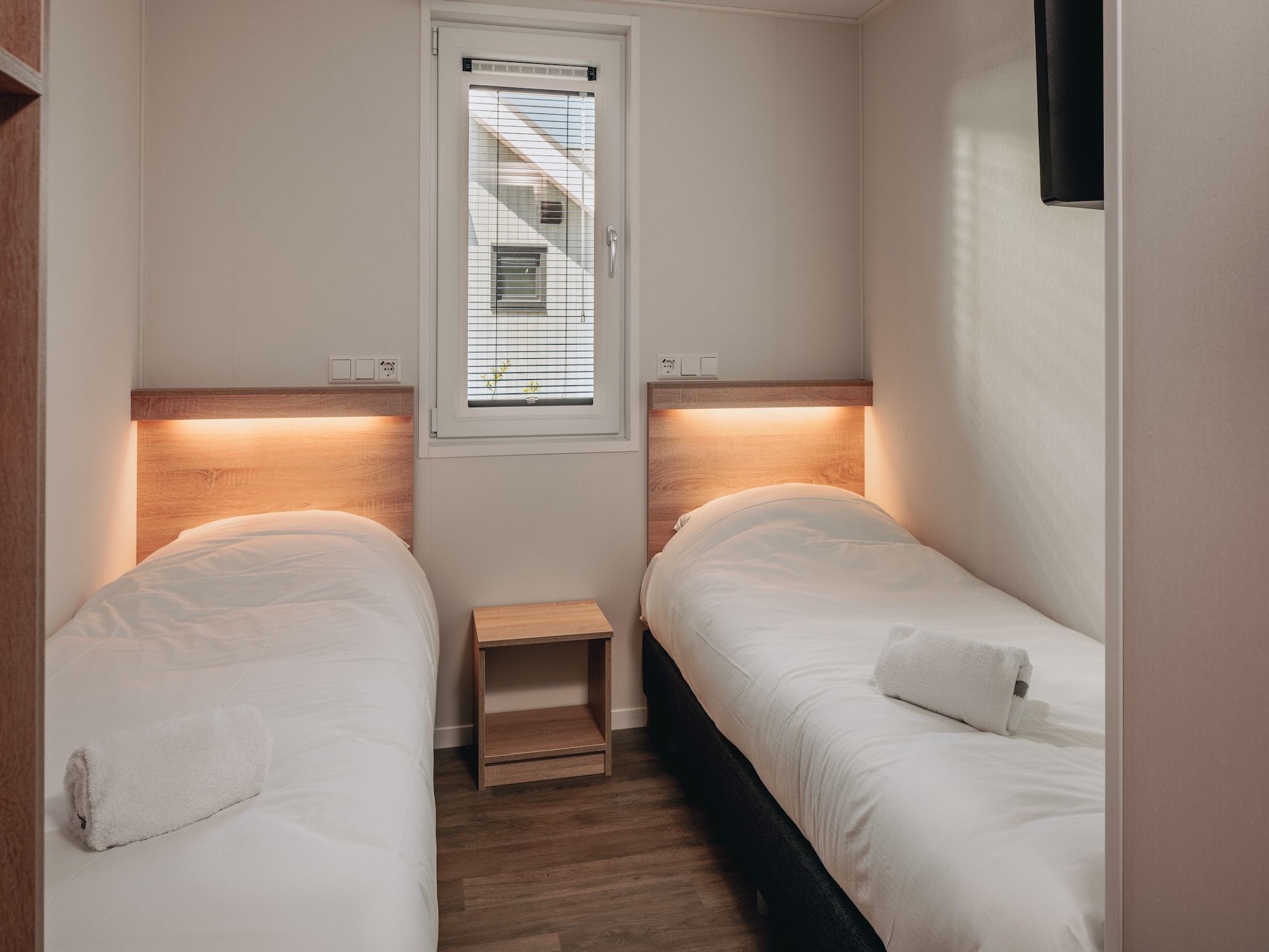 Een slaapkamer van Beach Resort Nieuwvliet-Bad 16 in Nieuwvliet-Bad