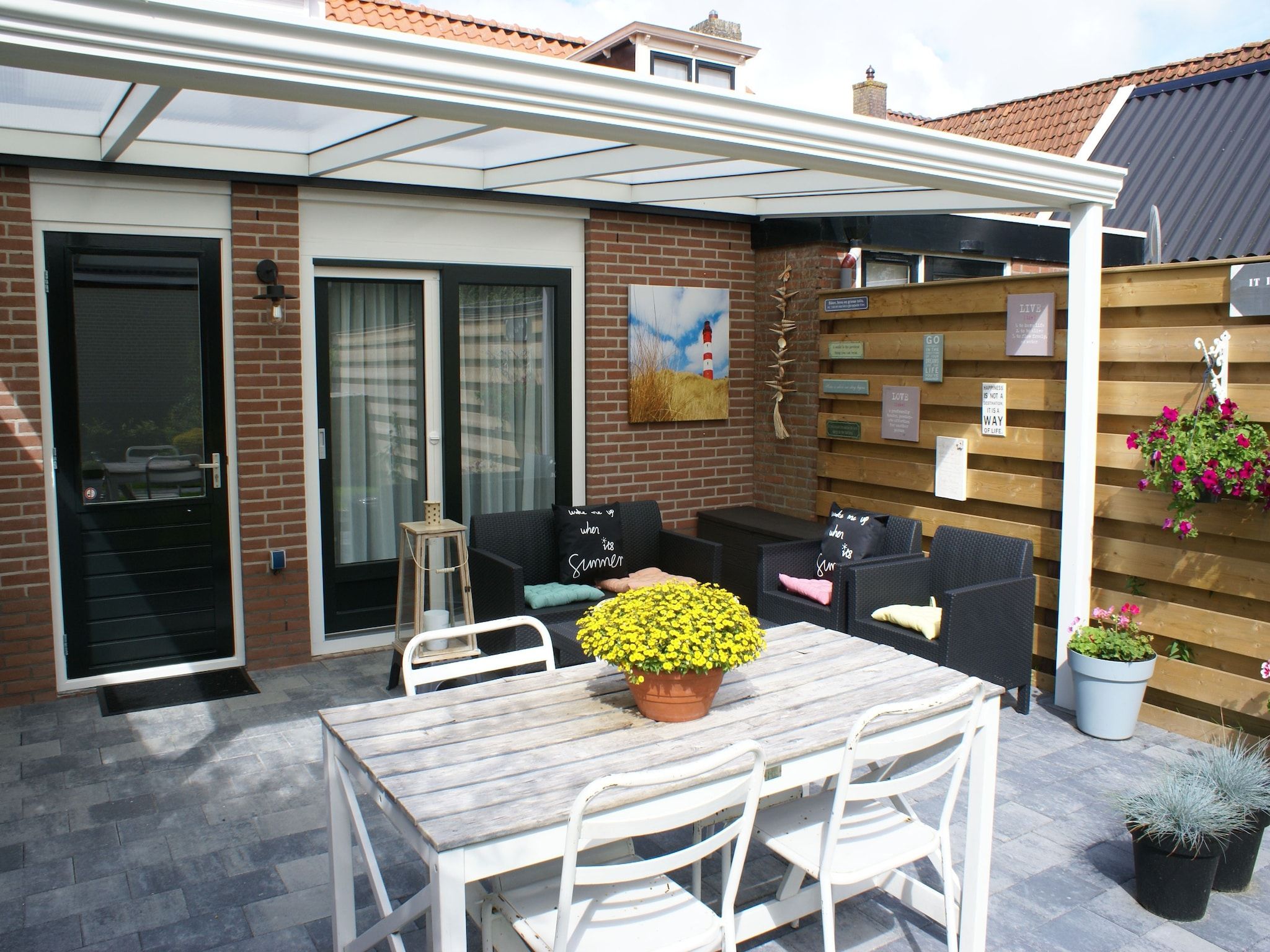 De tuin van Wadden Geluk in Paesens