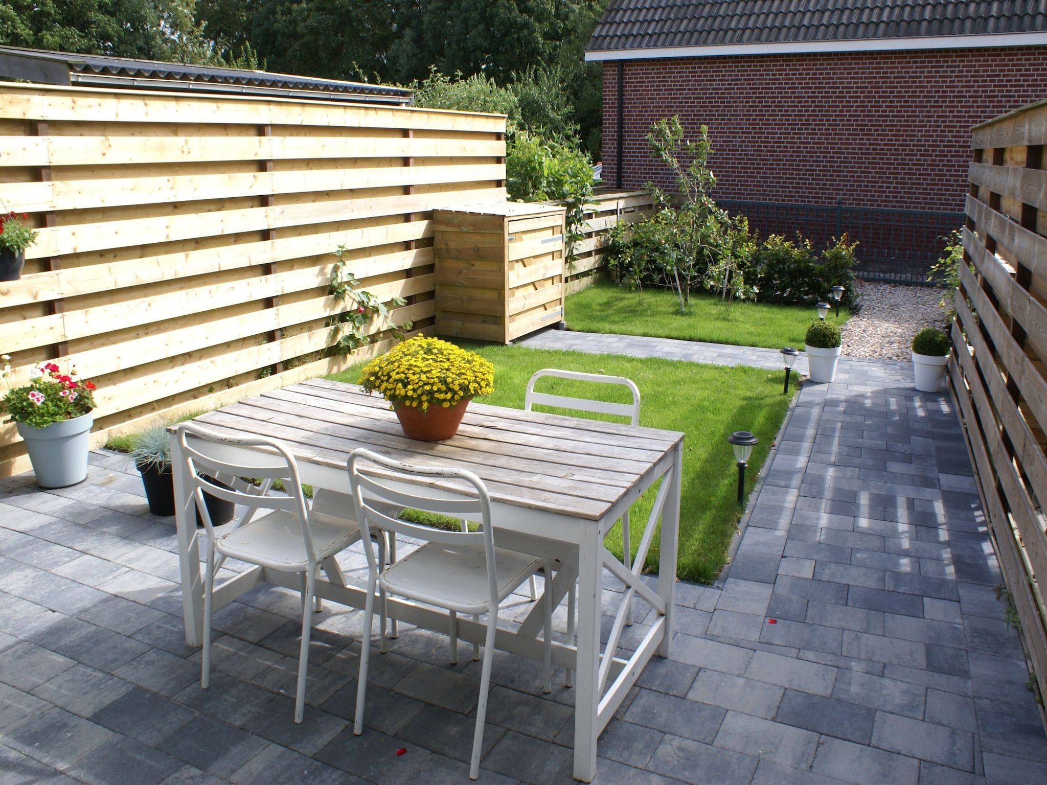 De tuin van Wadden Geluk in Paesens