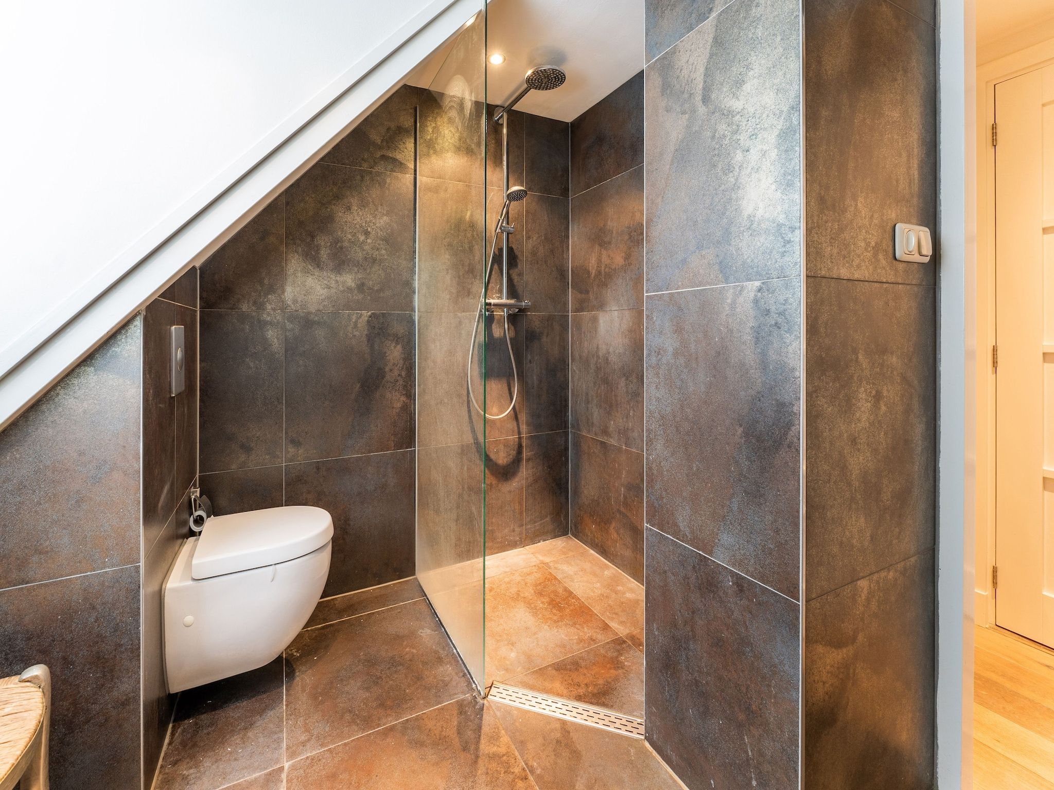 De badkamer van Villa Gabrielle in Bergen