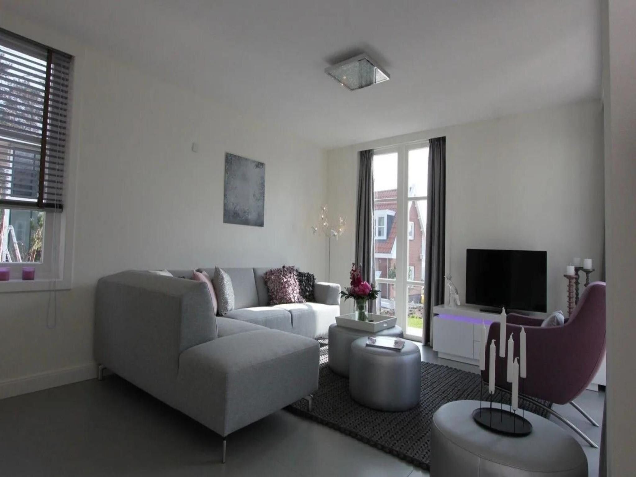 De woonkamer van Beekvilla&nbsp;6 in Otterlo