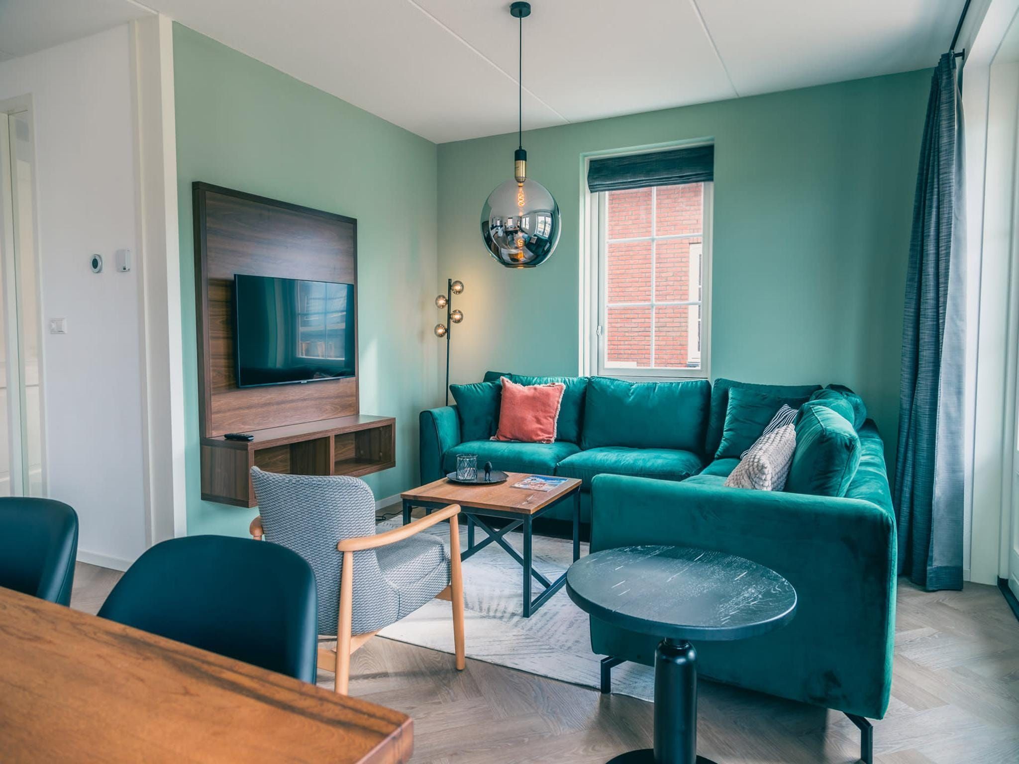 De woonkamer van Watervilla 6 in Medemblik