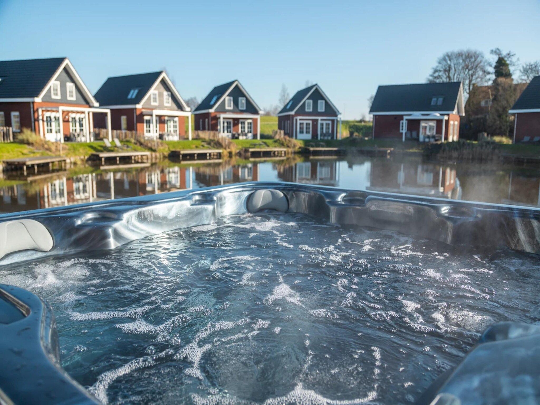 Parkfaciliteiten bij Watervilla 6 in Medemblik