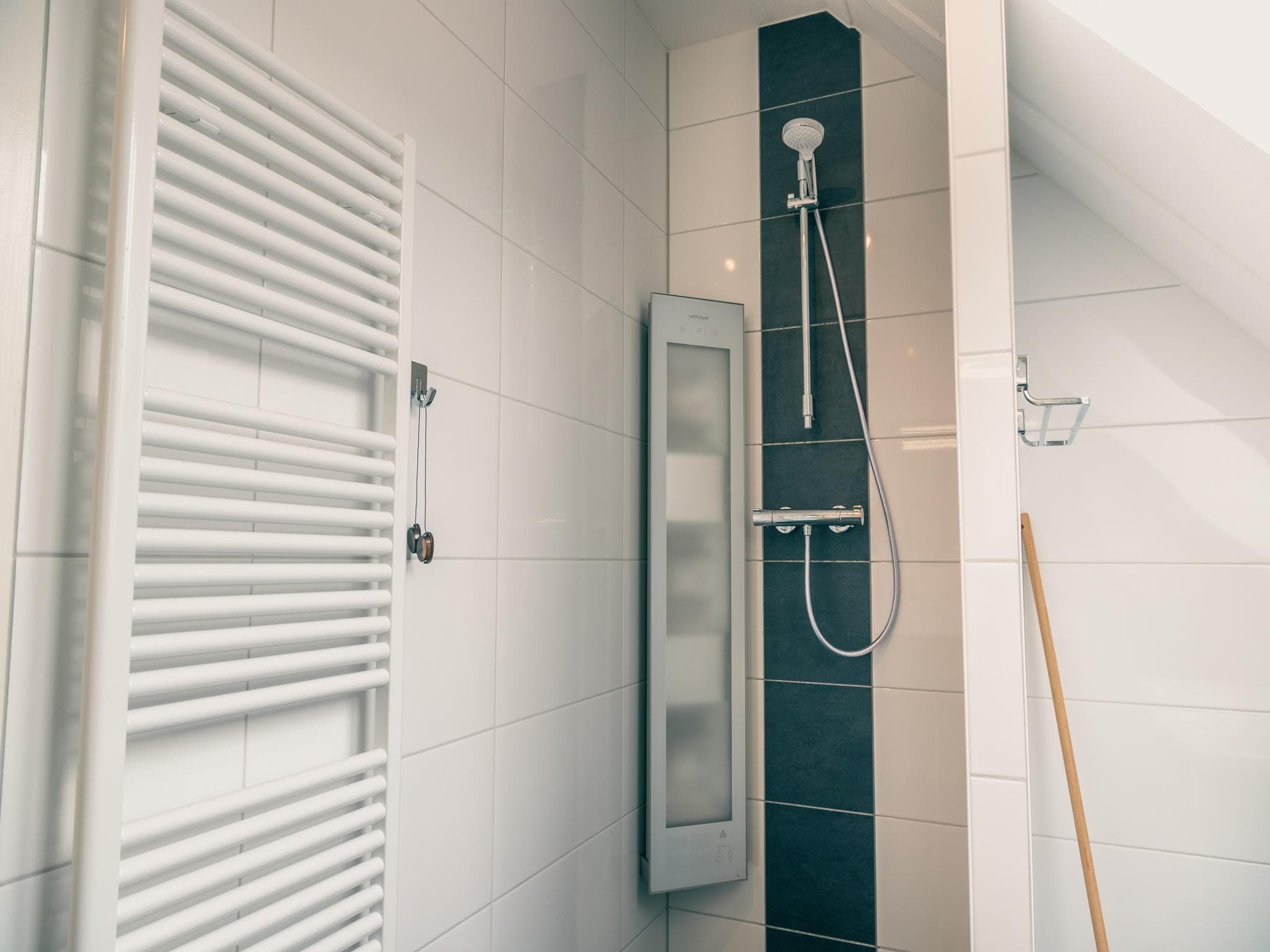 De badkamer van Watervilla Sauna 6 in Medemblik