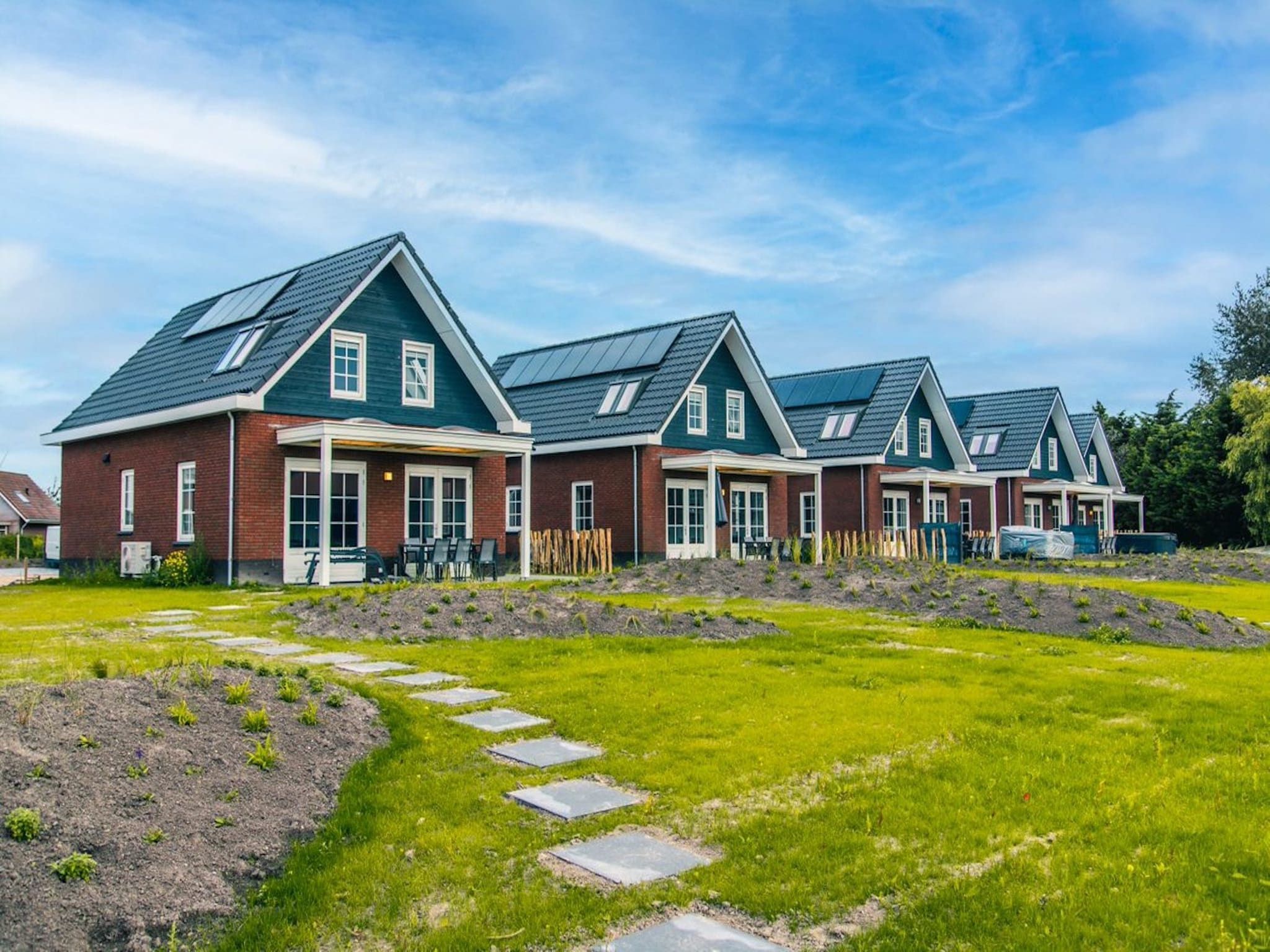 De buitenkant van Watervilla 8 in Medemblik
