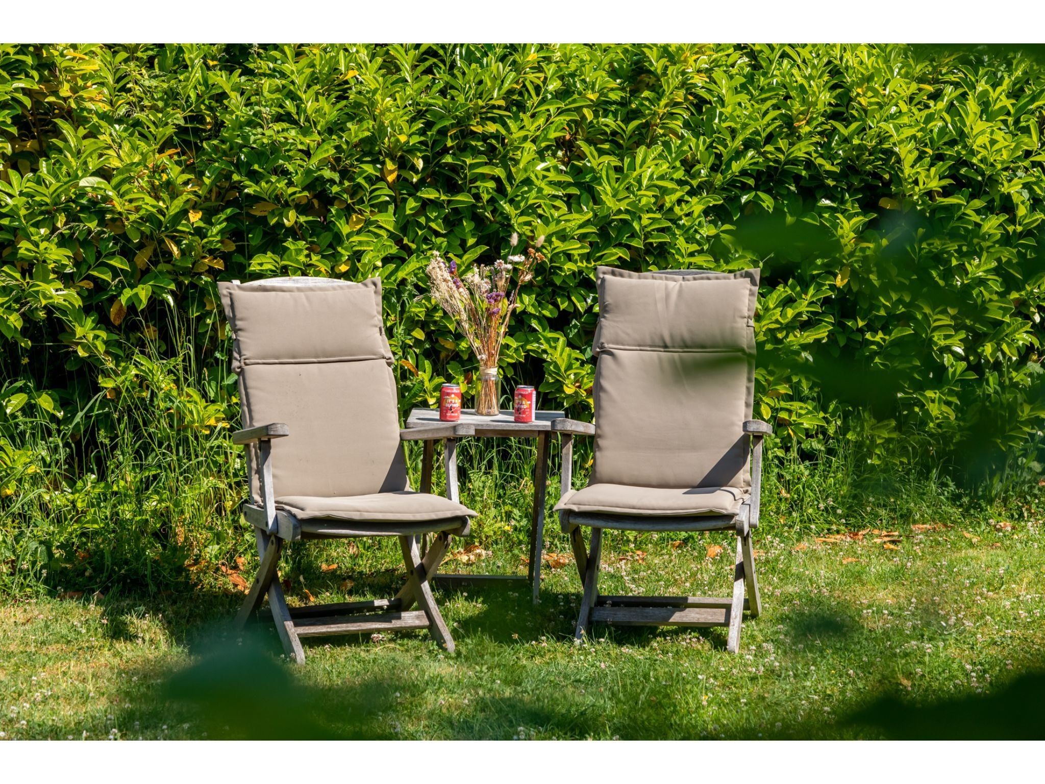 De tuin van Lepelblad 7 in Nieuwvlietbad