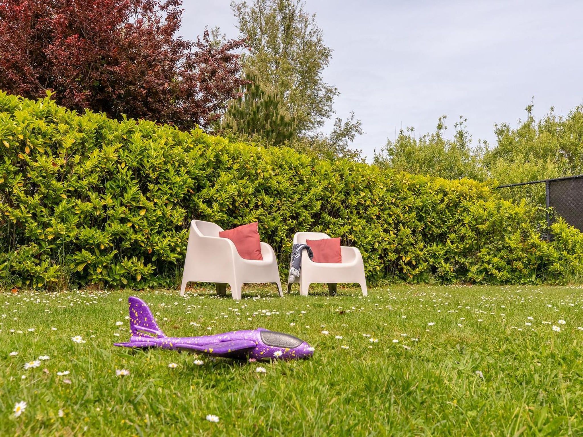De tuin van Lepelblad 7 in Nieuwvlietbad