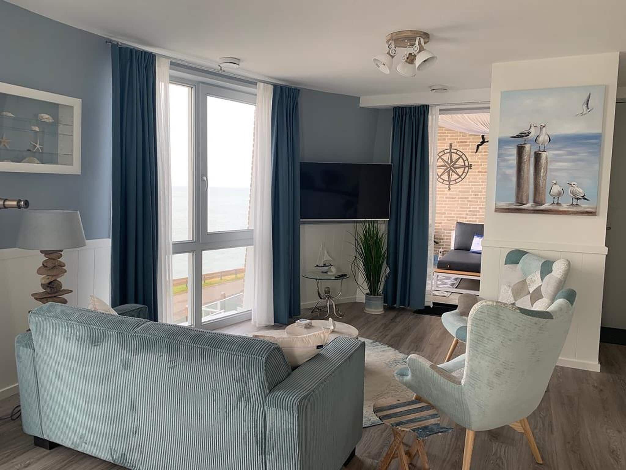 De woonkamer van Casa Anna in Scherpenisse