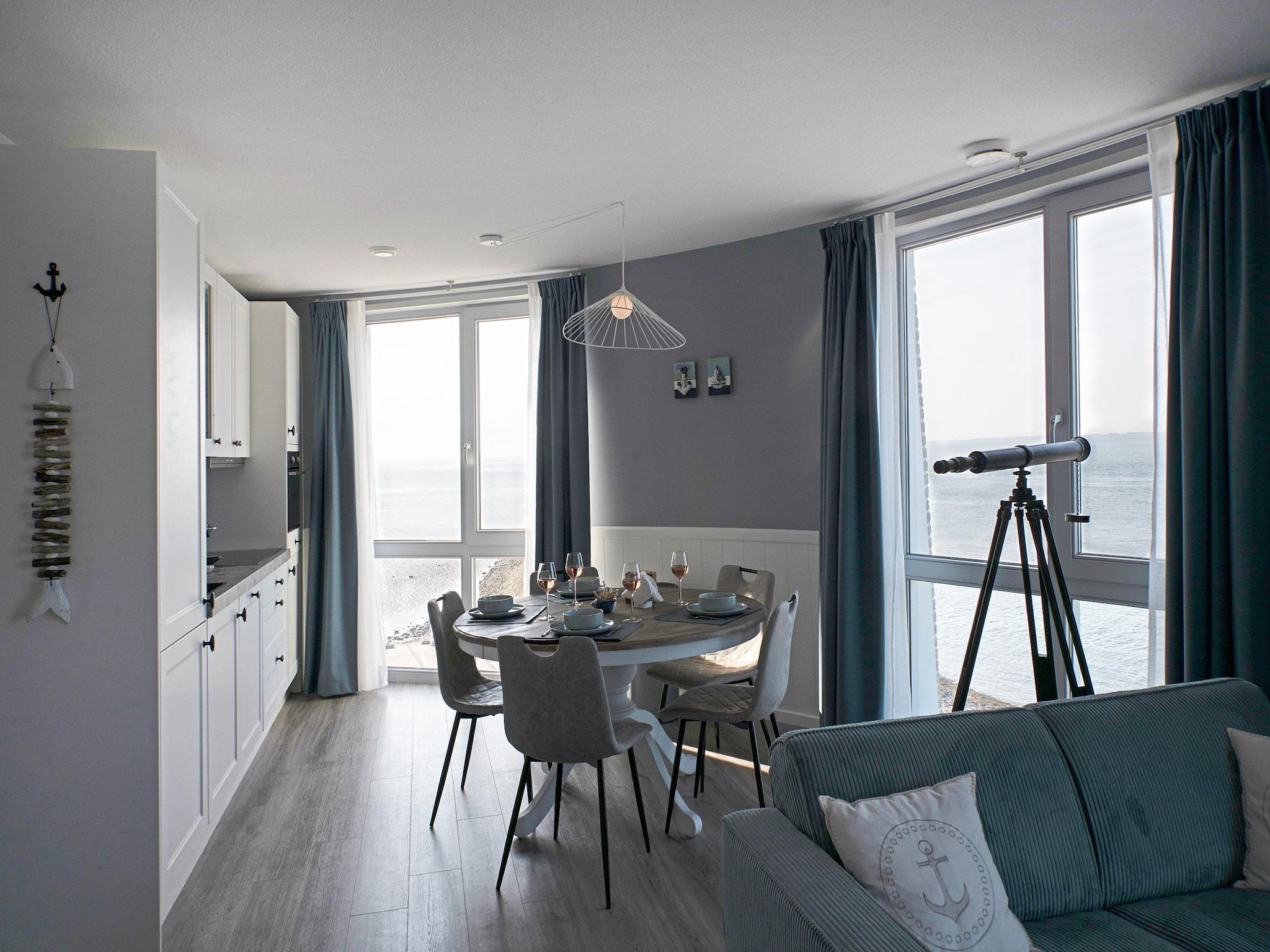 De woonkamer van Casa Anna in Scherpenisse