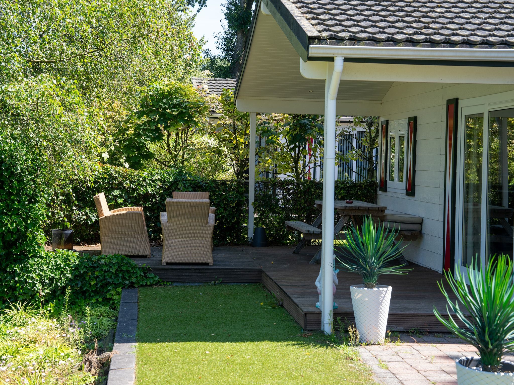 De tuin van Genieten in Voorthuizen in Voorthuizen