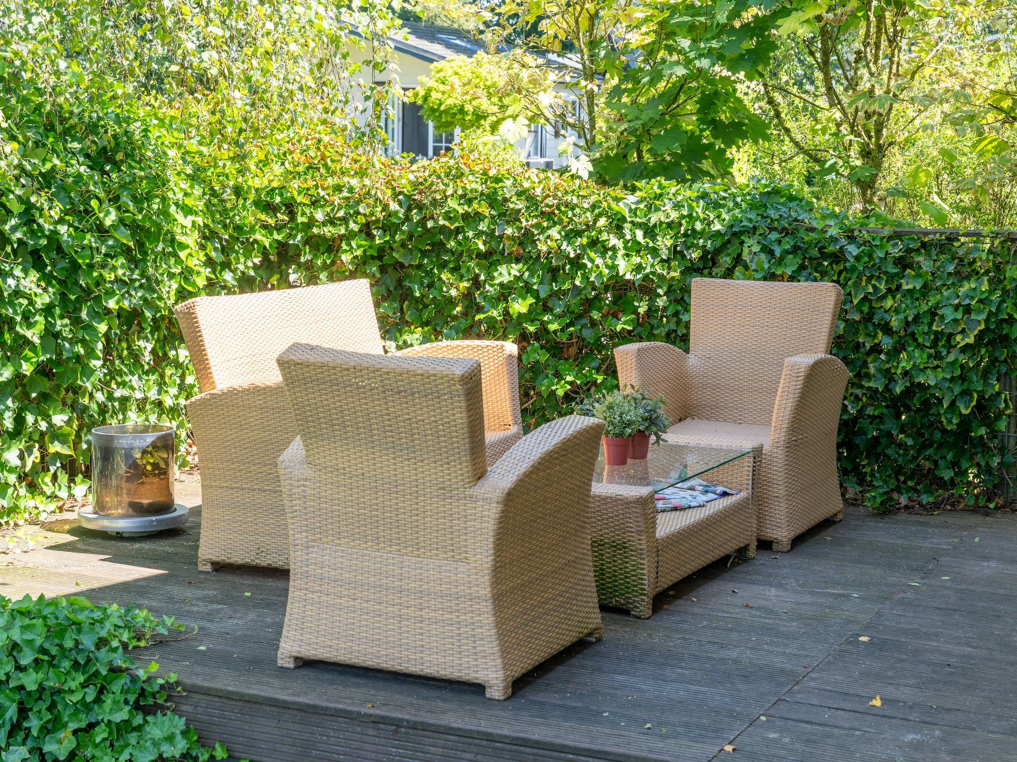 Het terras van Genieten in Voorthuizen in Voorthuizen