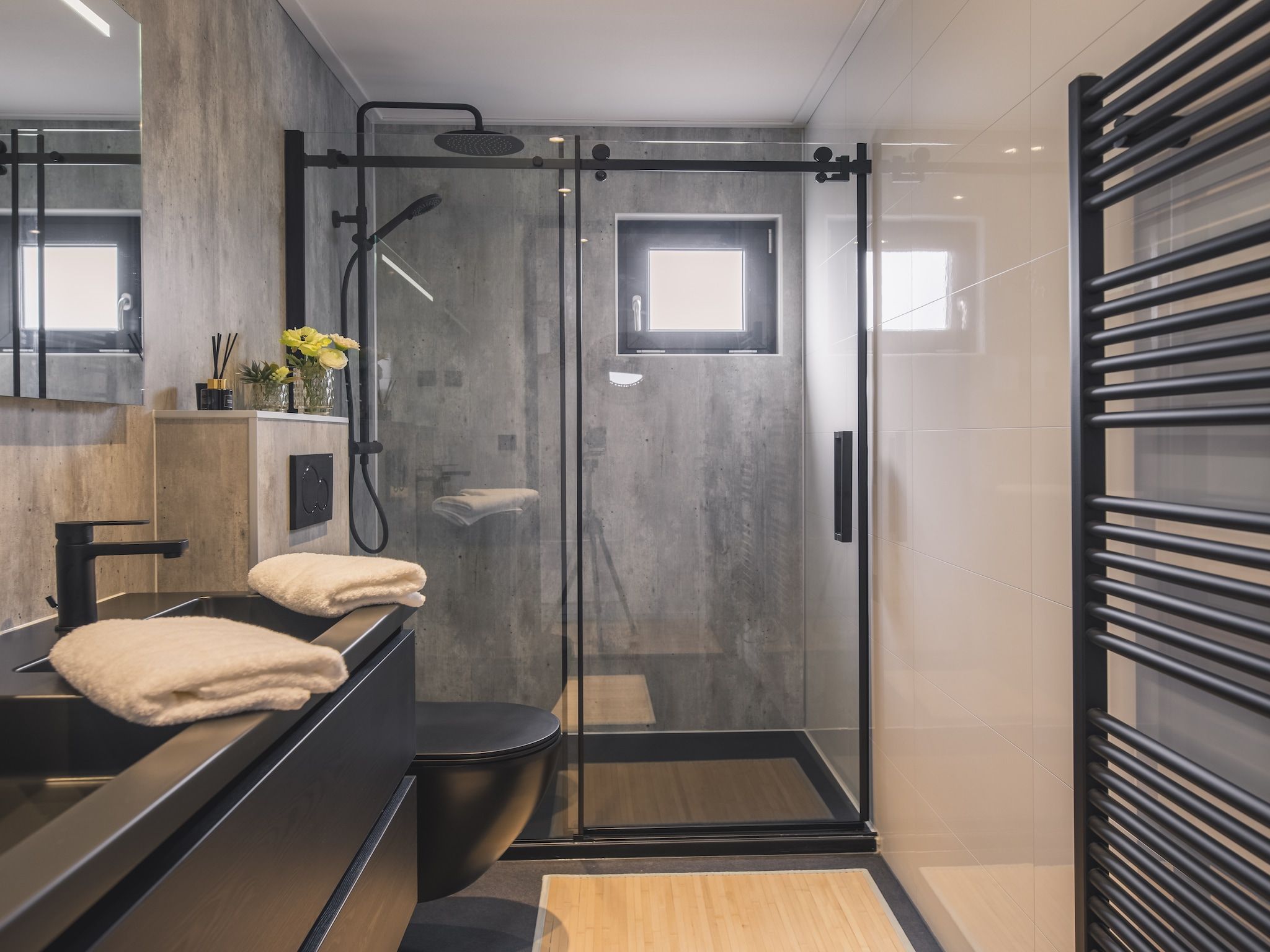 De badkamer van MarinaPark Bad Nederrijn 1 in Maurik