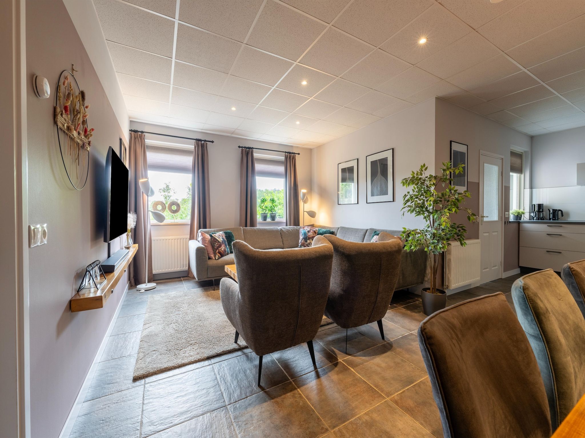 De woonkamer van Erve Nijhuis in Eibergen