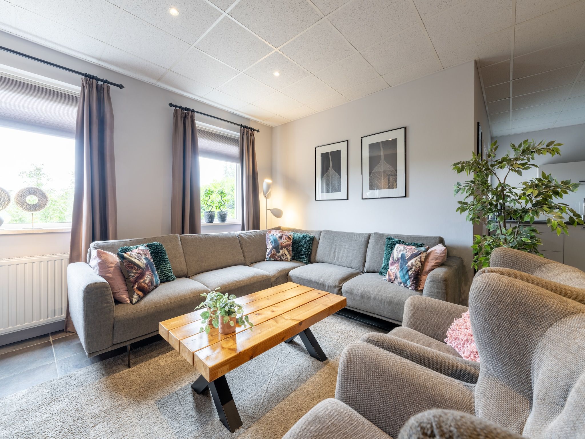 De woonkamer van Erve Nijhuis in Eibergen