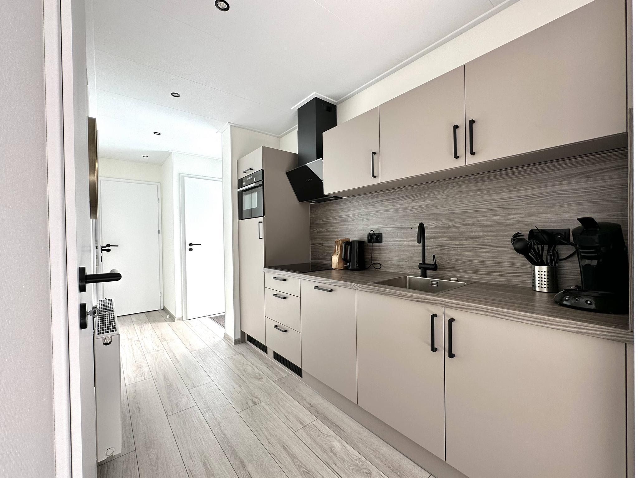 De keuken van Vakantiepark De Rimboe & De Woeste Hoogte 28 in Hoenderloo