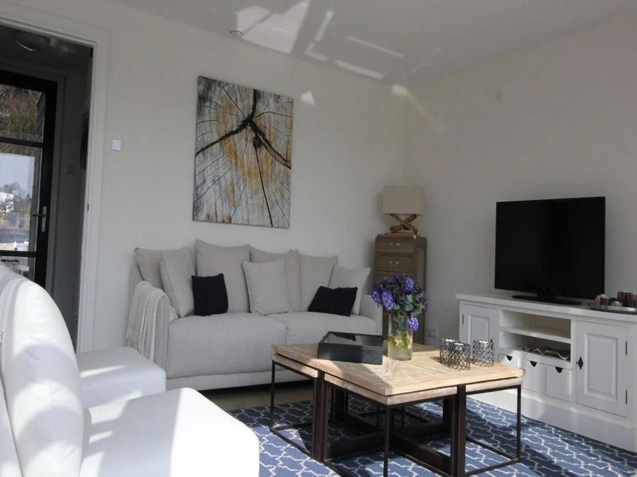 De woonkamer van Strandvilla&nbsp;6 in Otterlo