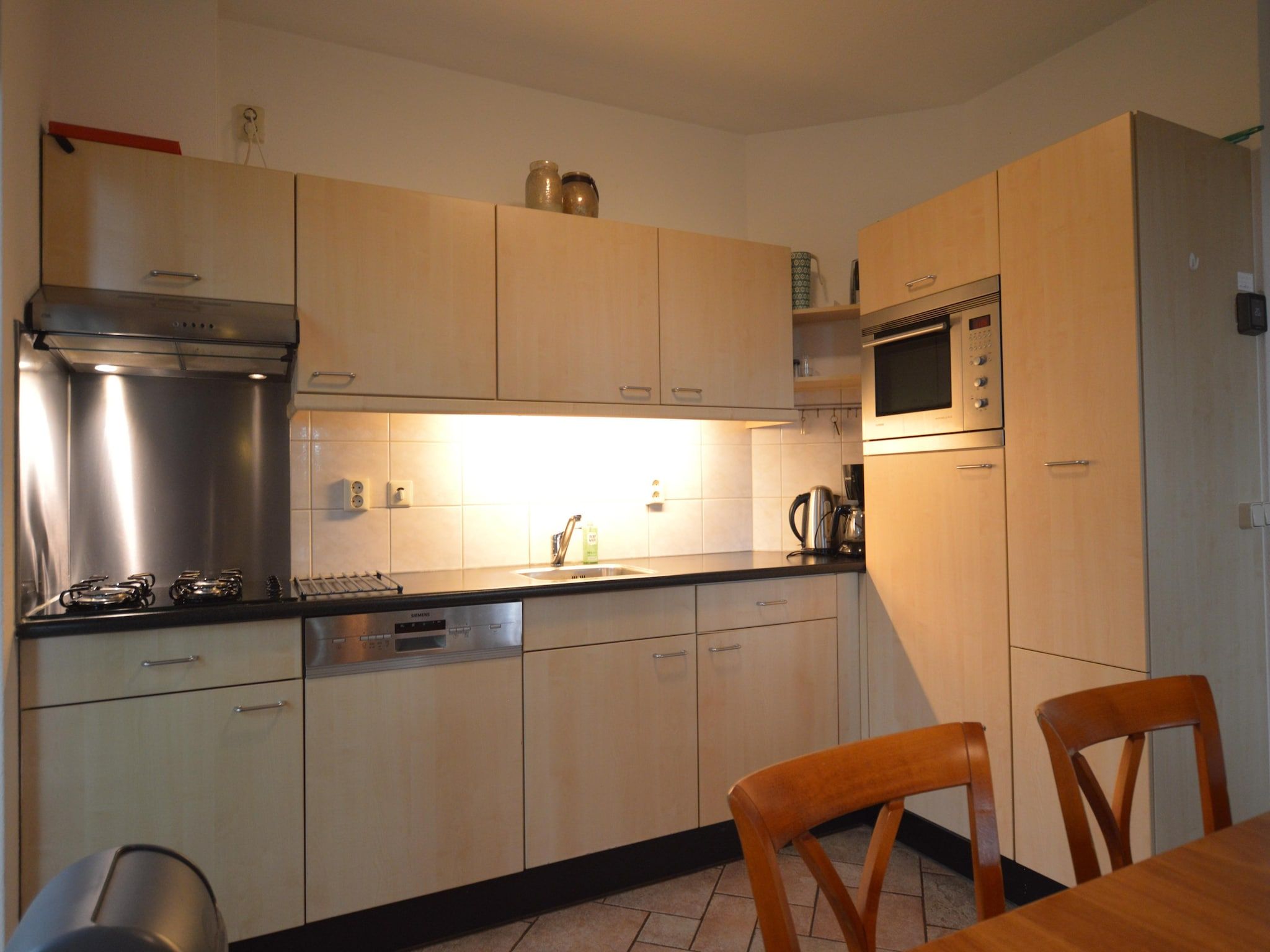 De keuken van Buitenplaats Berg en Bos nummer 4 in Lemele