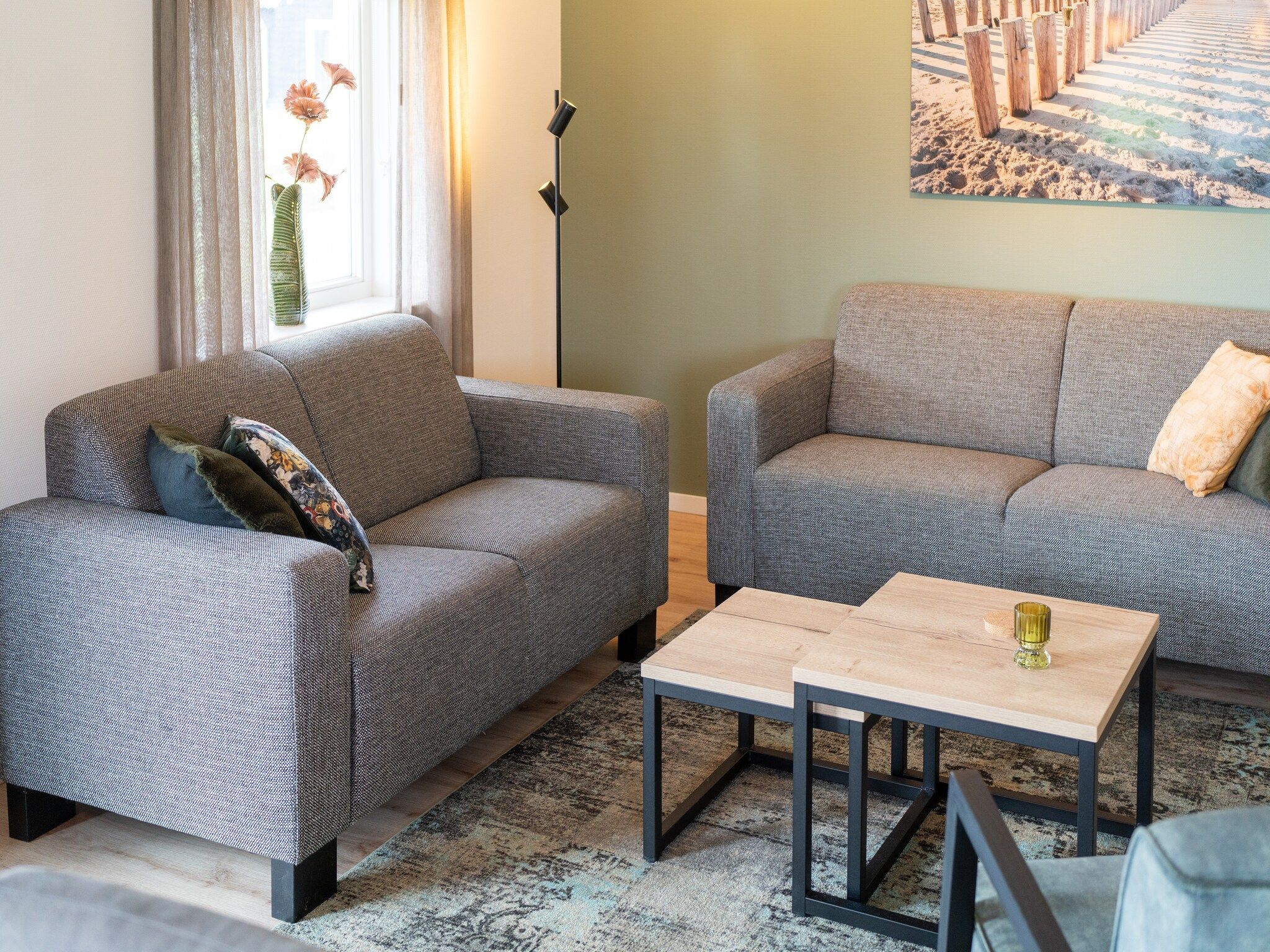 De woonkamer van De Botter Huis Nr 15 in Scherpenisse