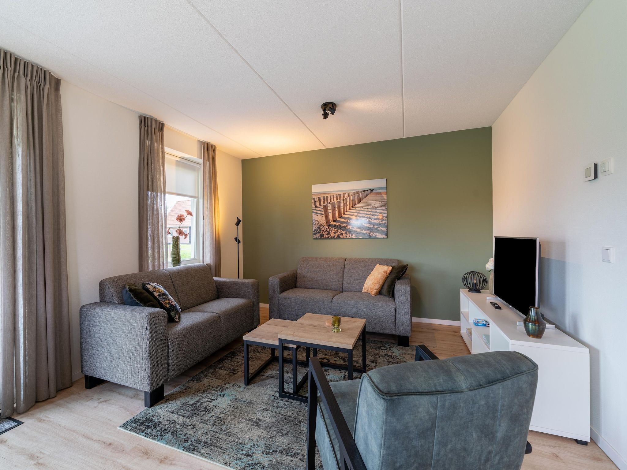 De woonkamer van De Botter Huis Nr 15 in Scherpenisse