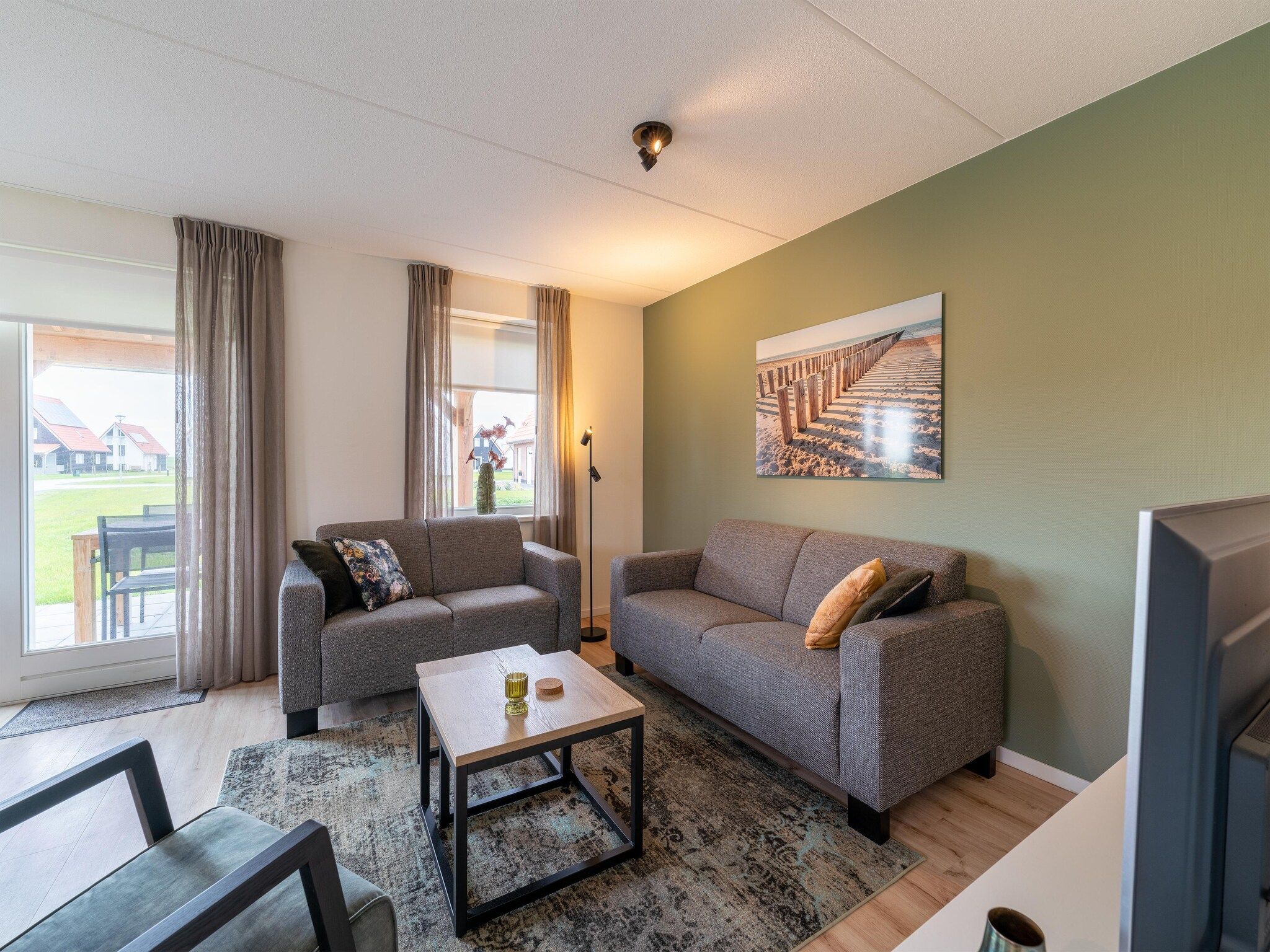 De woonkamer van De Botter Huis Nr 15 in Scherpenisse