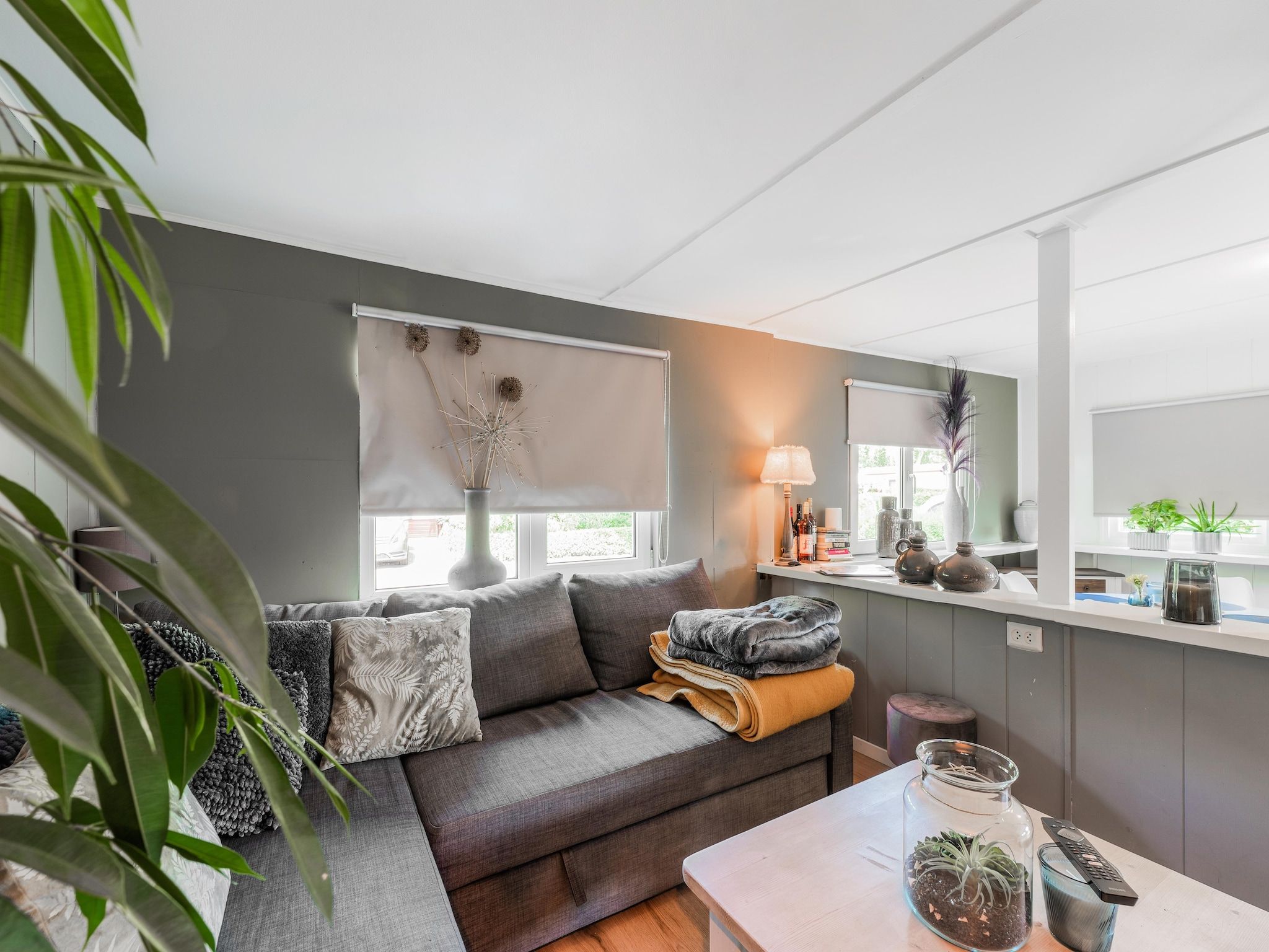 De woonkamer van Steenmarter in Reutum