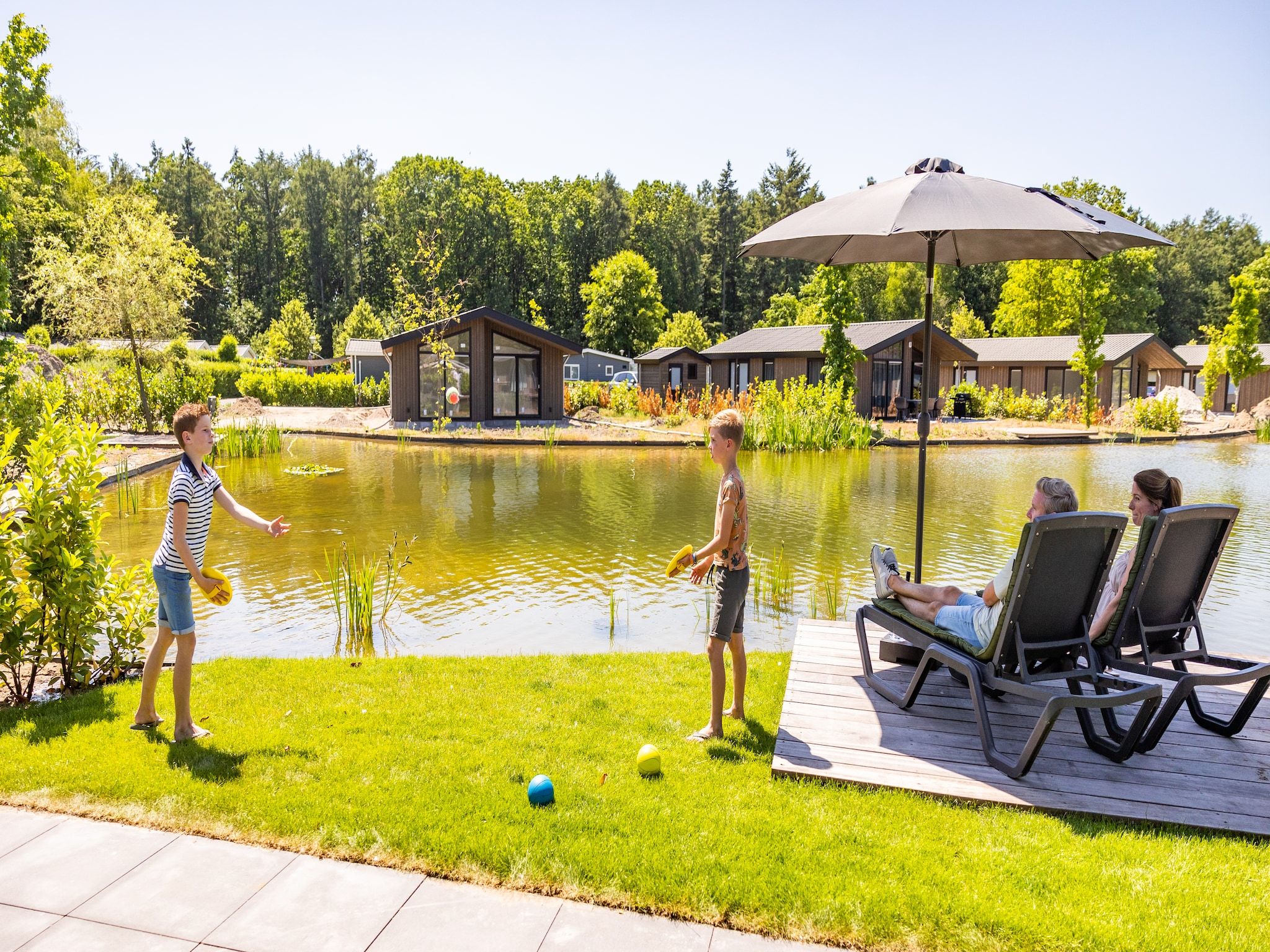 Parkfaciliteiten bij Vakantiepark Molenvelden 3 in Veldhoven