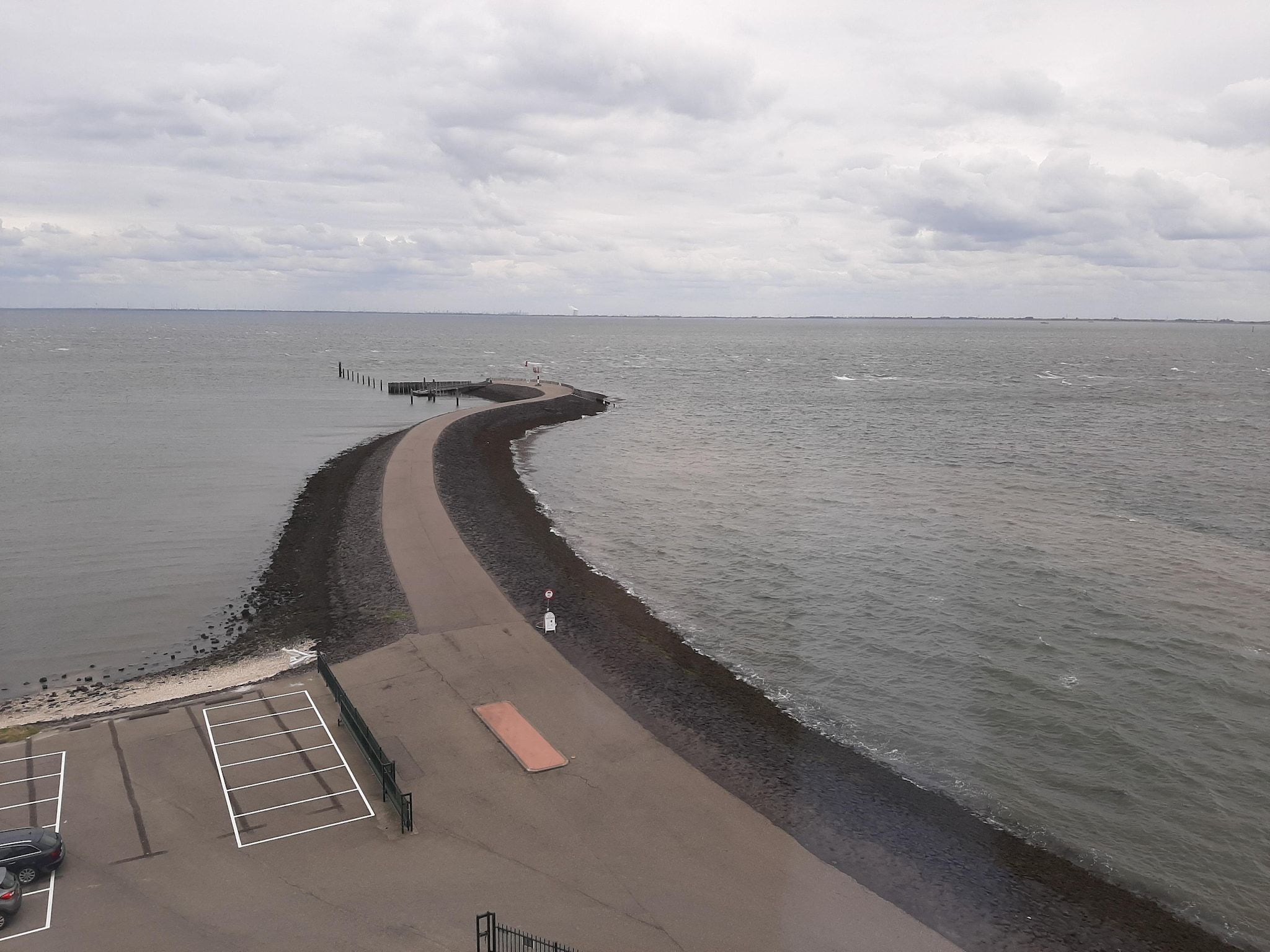 Het uitzicht vanaf Casa Isla Bella in Scherpenisse