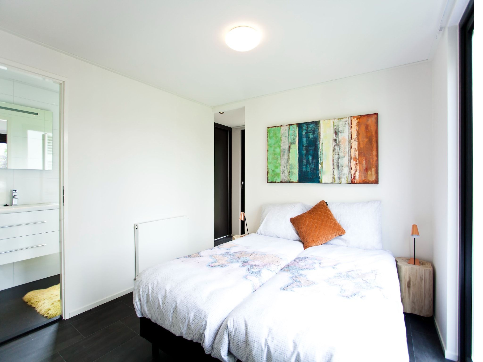 Een slaapkamer van Cube Maximaal 6 in Breskens