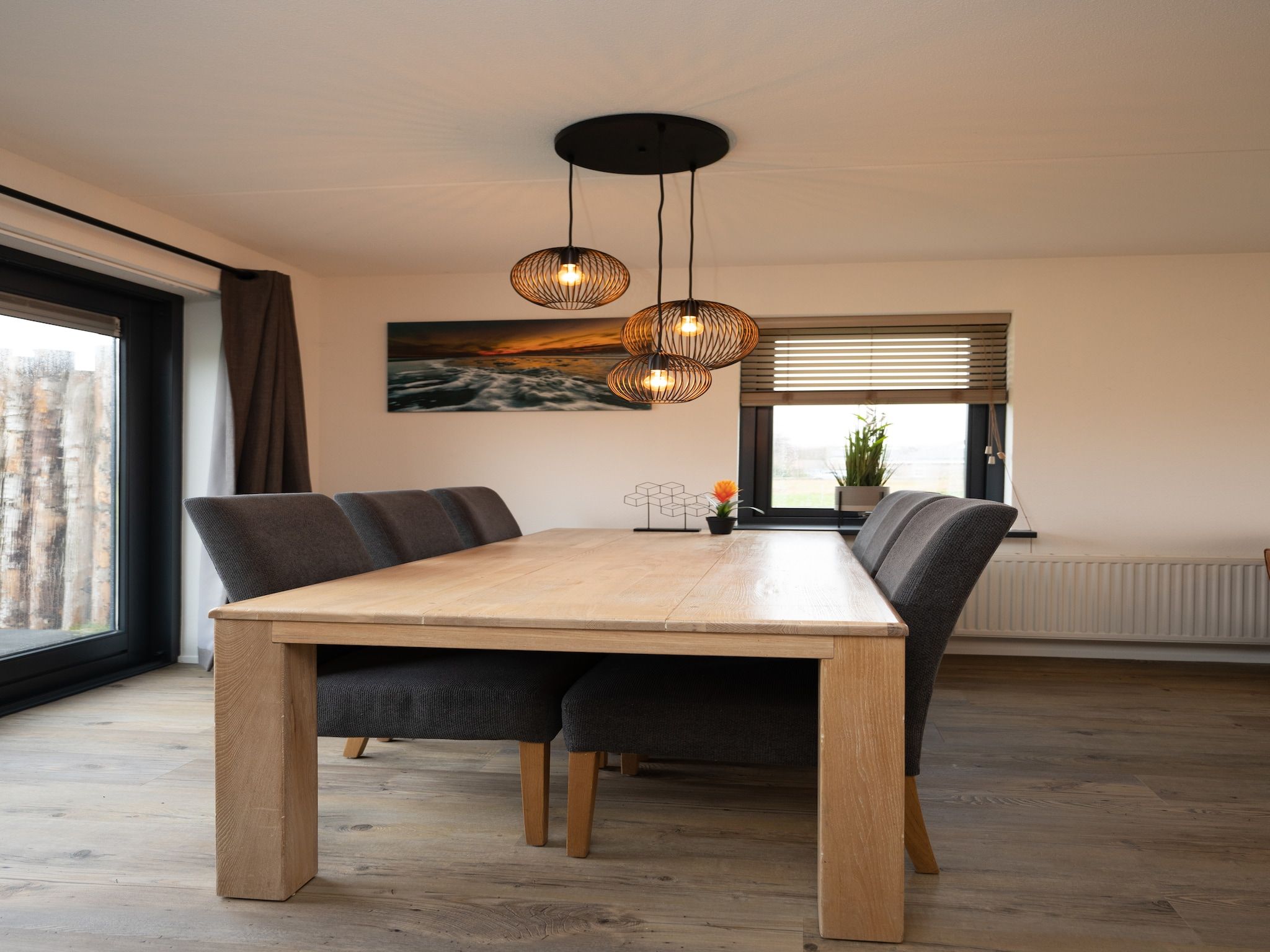 De keuken van Vakantiepark 't Eibernest Texel 7 in De Cocksdorp