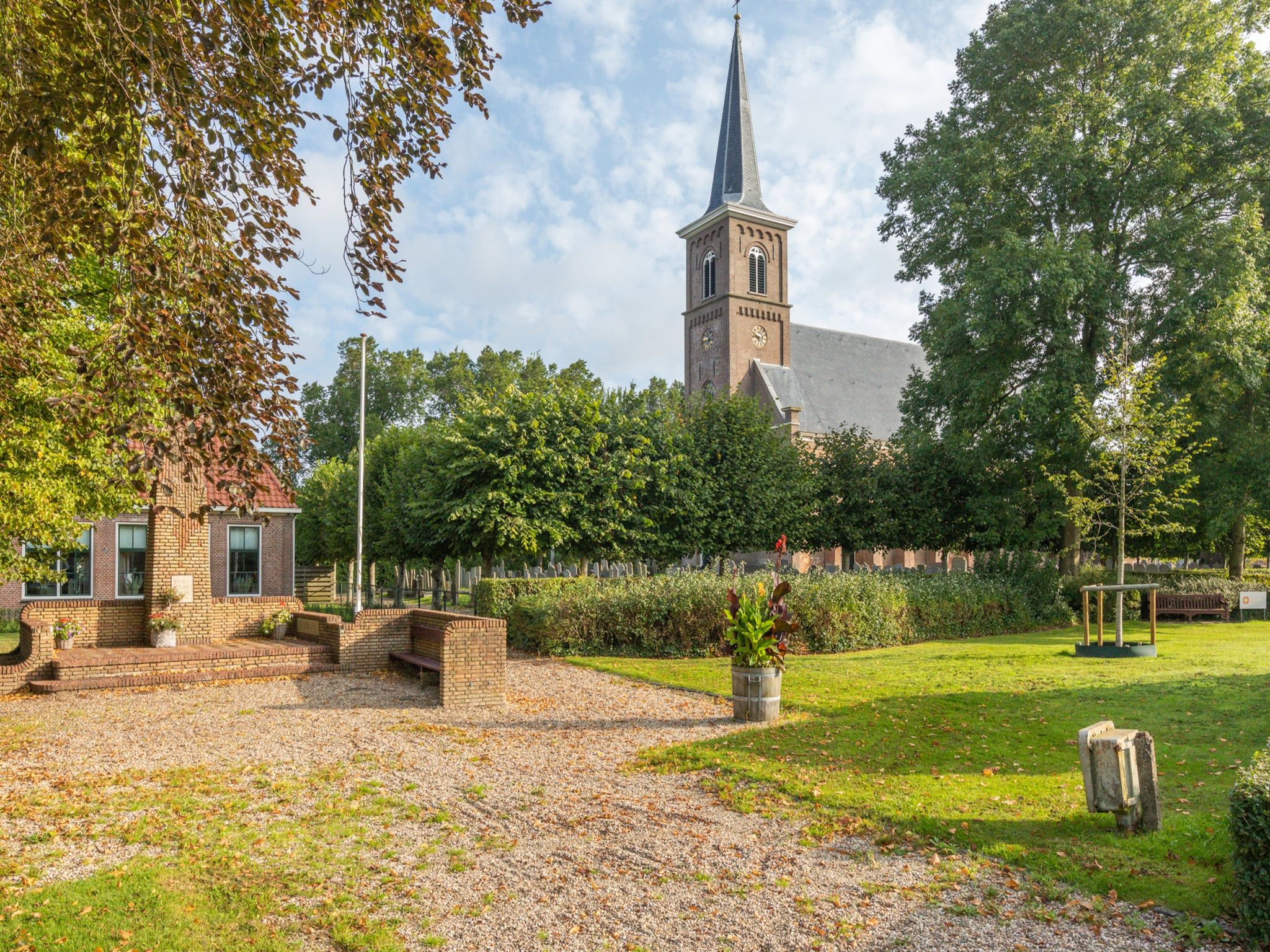 Het uitzicht vanaf 'Herberg De Waard van Ternaard' in Ternaard