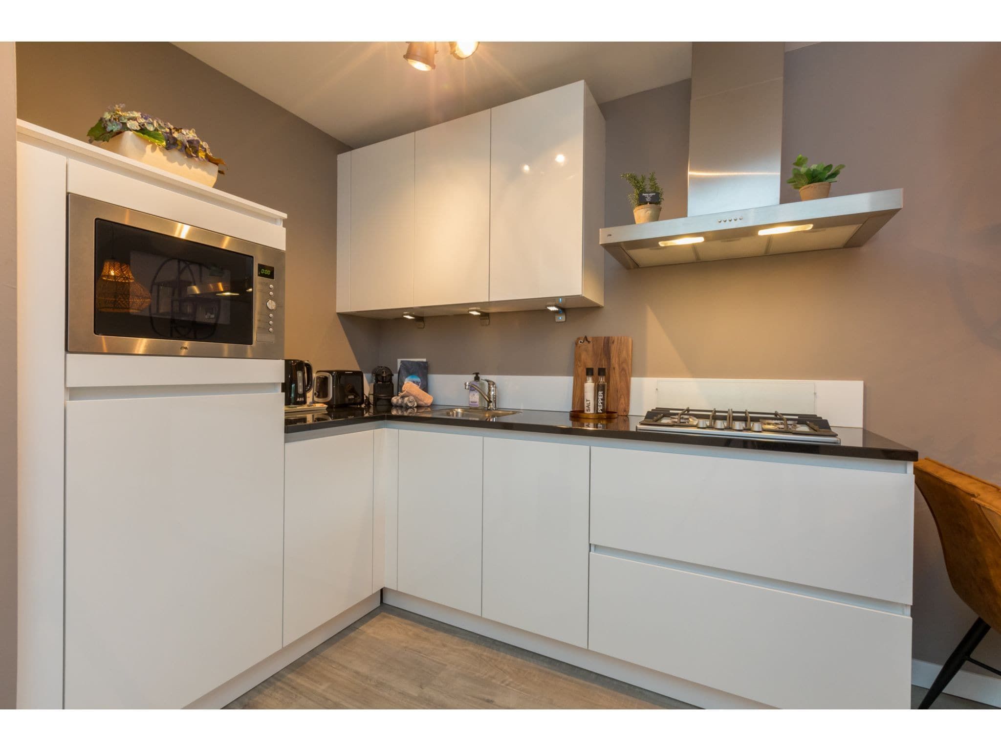 De keuken van Duinweg 18 in Zoutelande