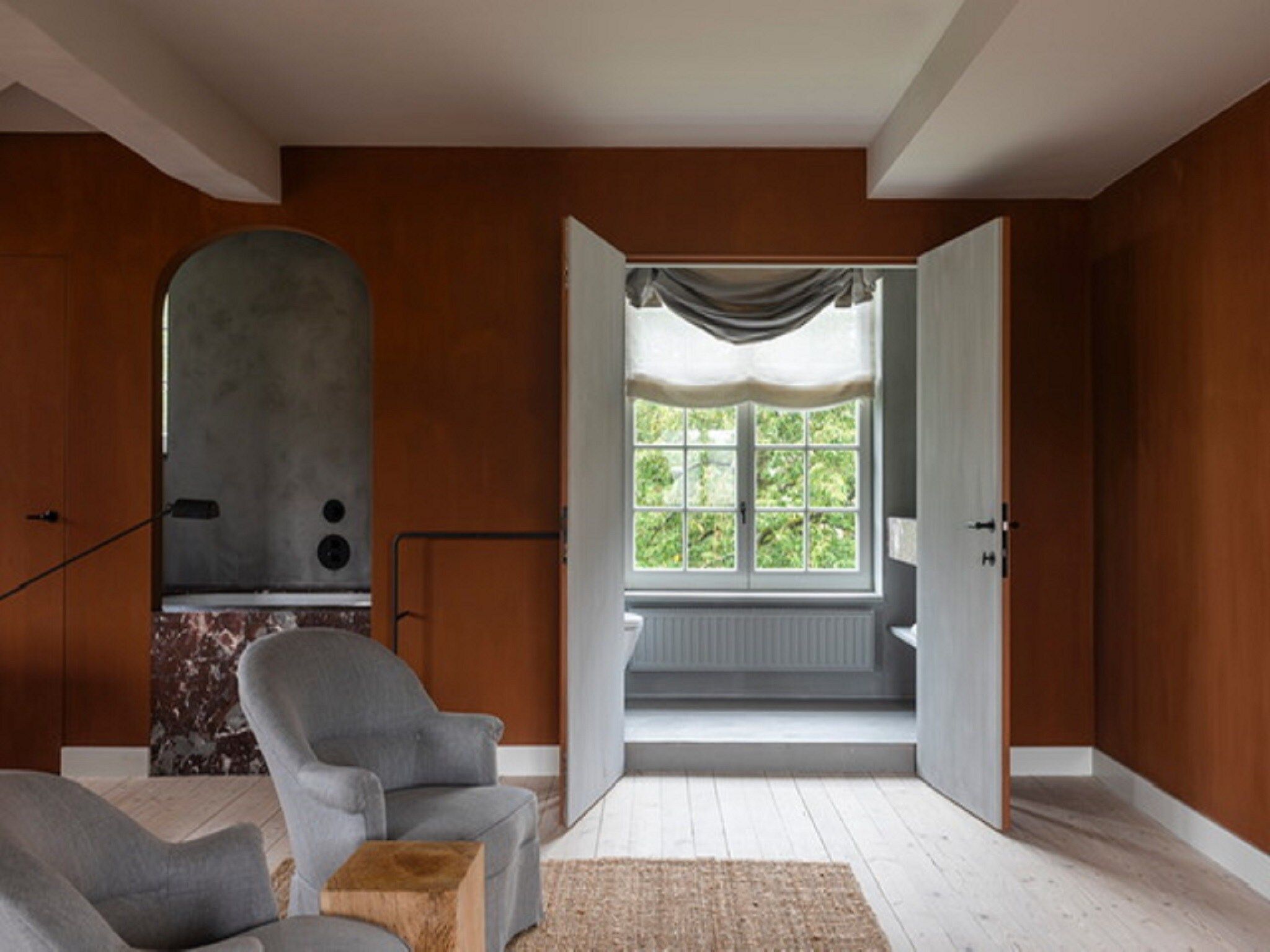 Een slaapkamer van Herenhoeve de Bockhof in Schimmert