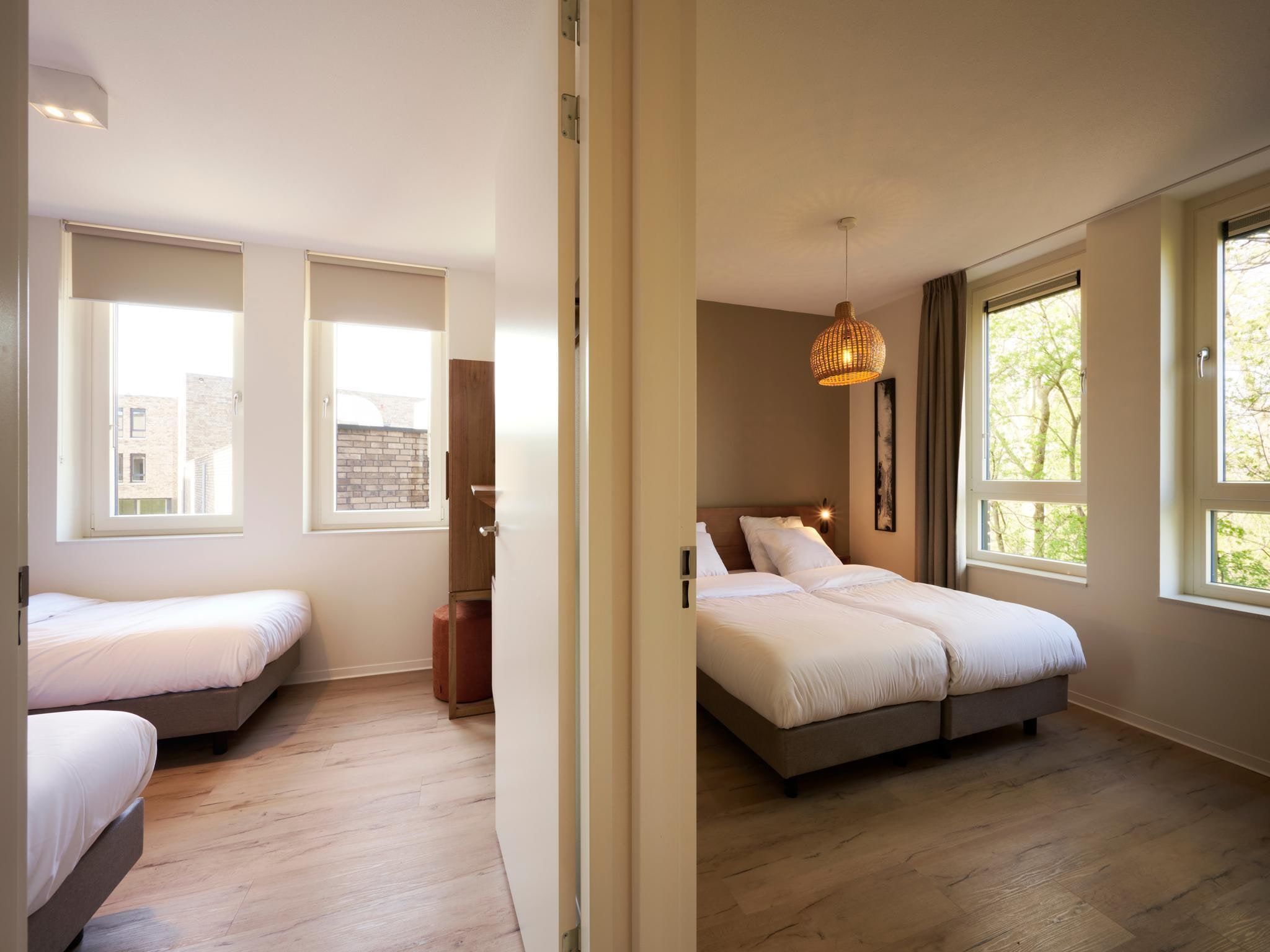 Een slaapkamer van Resort Maastricht 35 in Maastricht