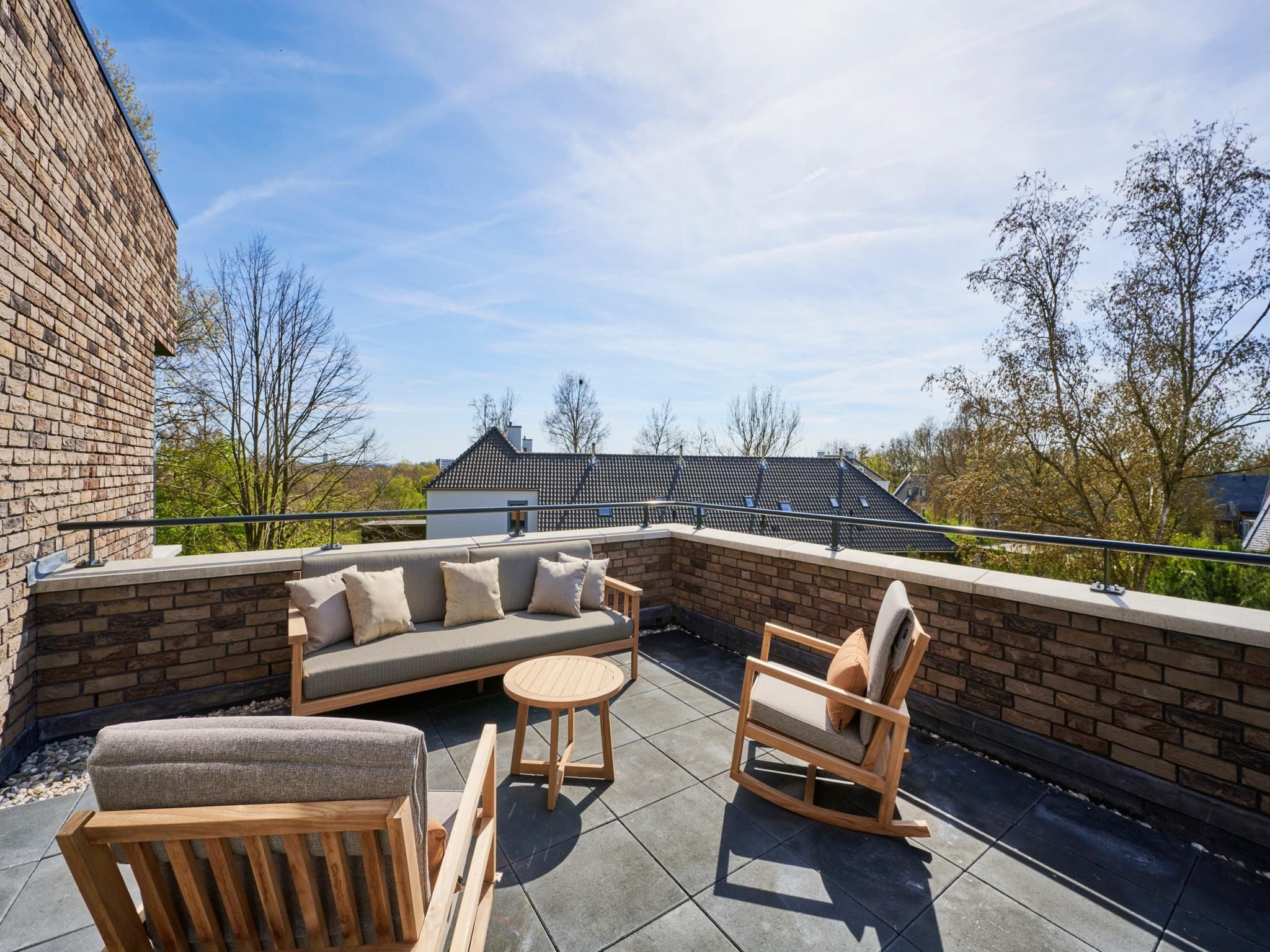 Het terras van Resort Maastricht 37 in Maastricht