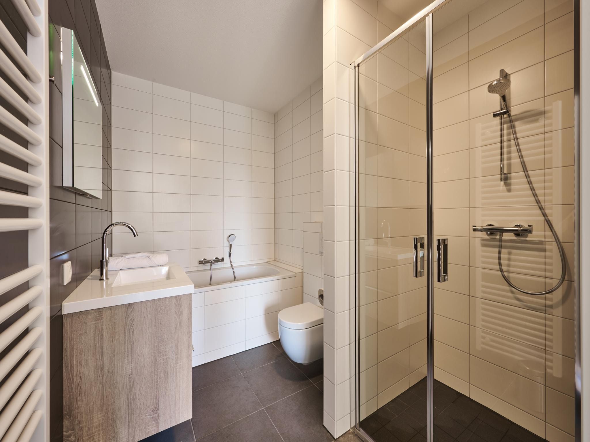 De badkamer van Resort Maastricht 37 in Maastricht