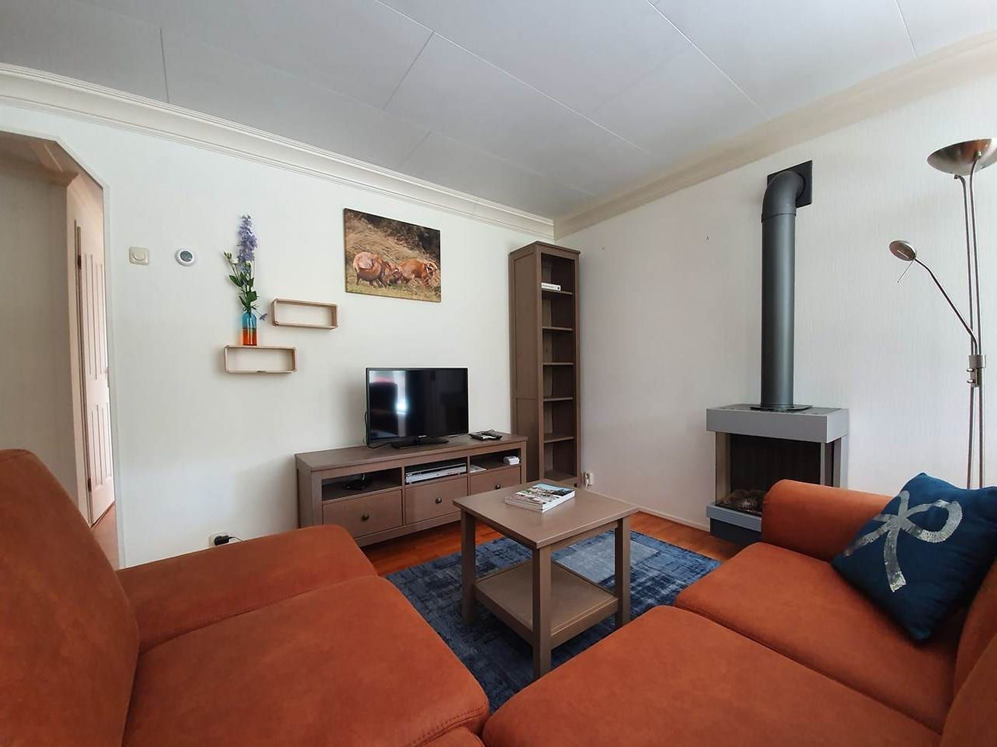 De woonkamer van Koperwiek in Garderen