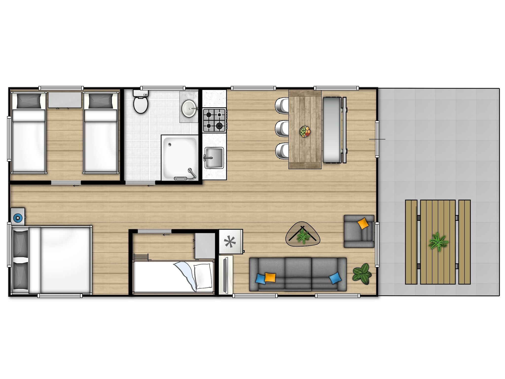 Voorzieningen bij Vakantiepark de Katjeskelder 22 in Oosterhout