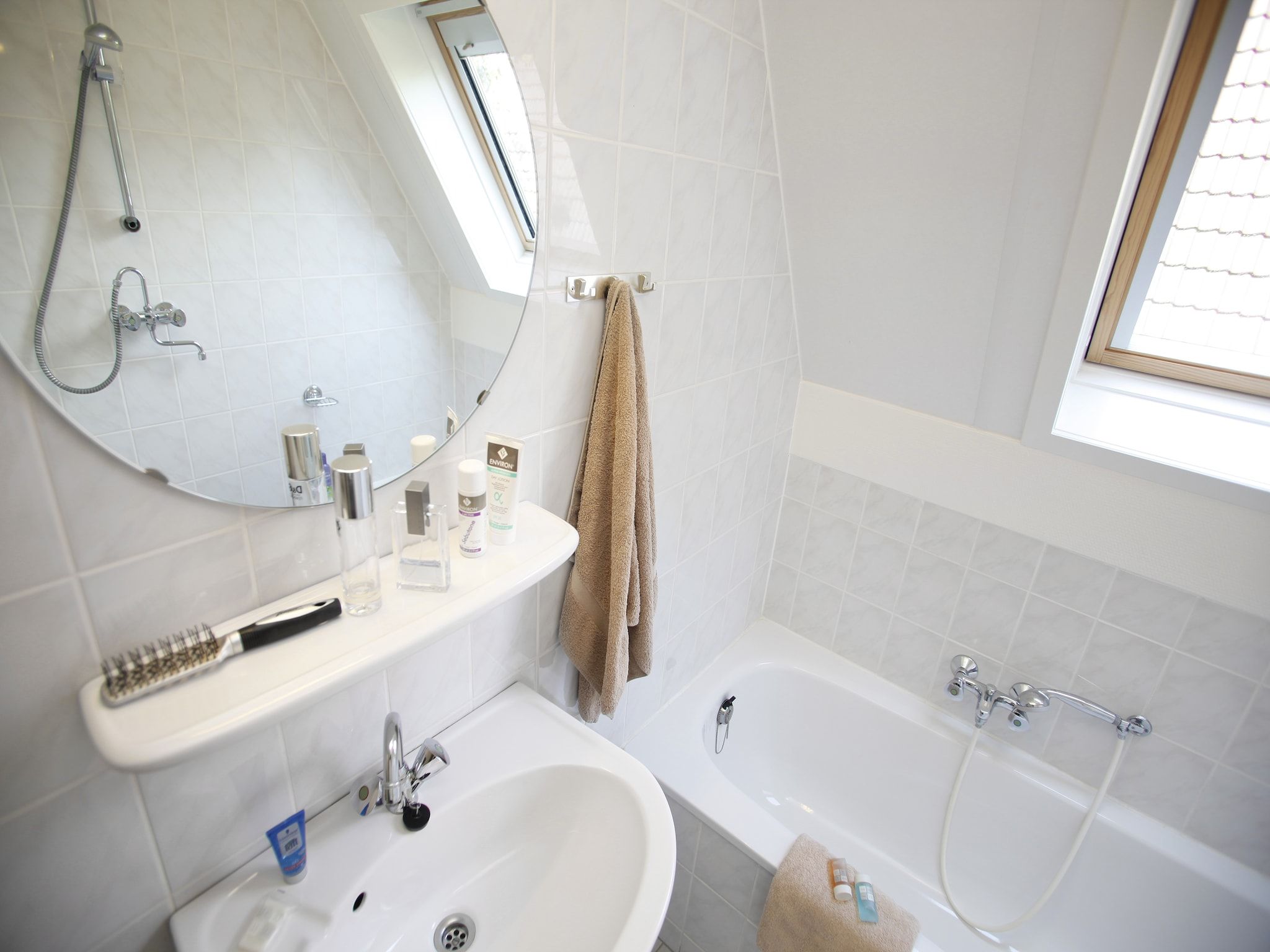 De badkamer van Vakantie bij Meeussen - Molendal 2 in Plasmolen