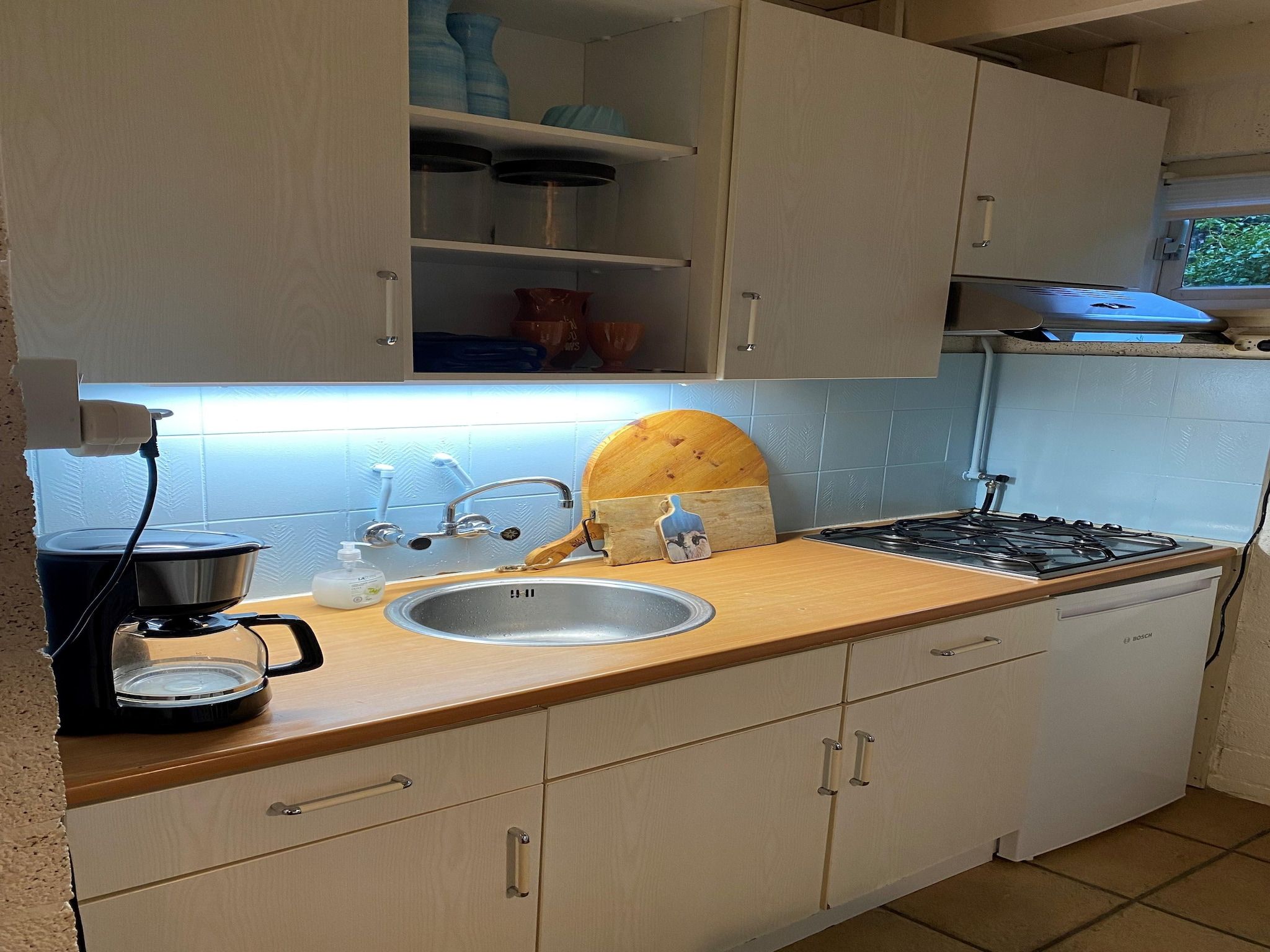 De keuken van Boshuisje De Koolmees in Appelscha