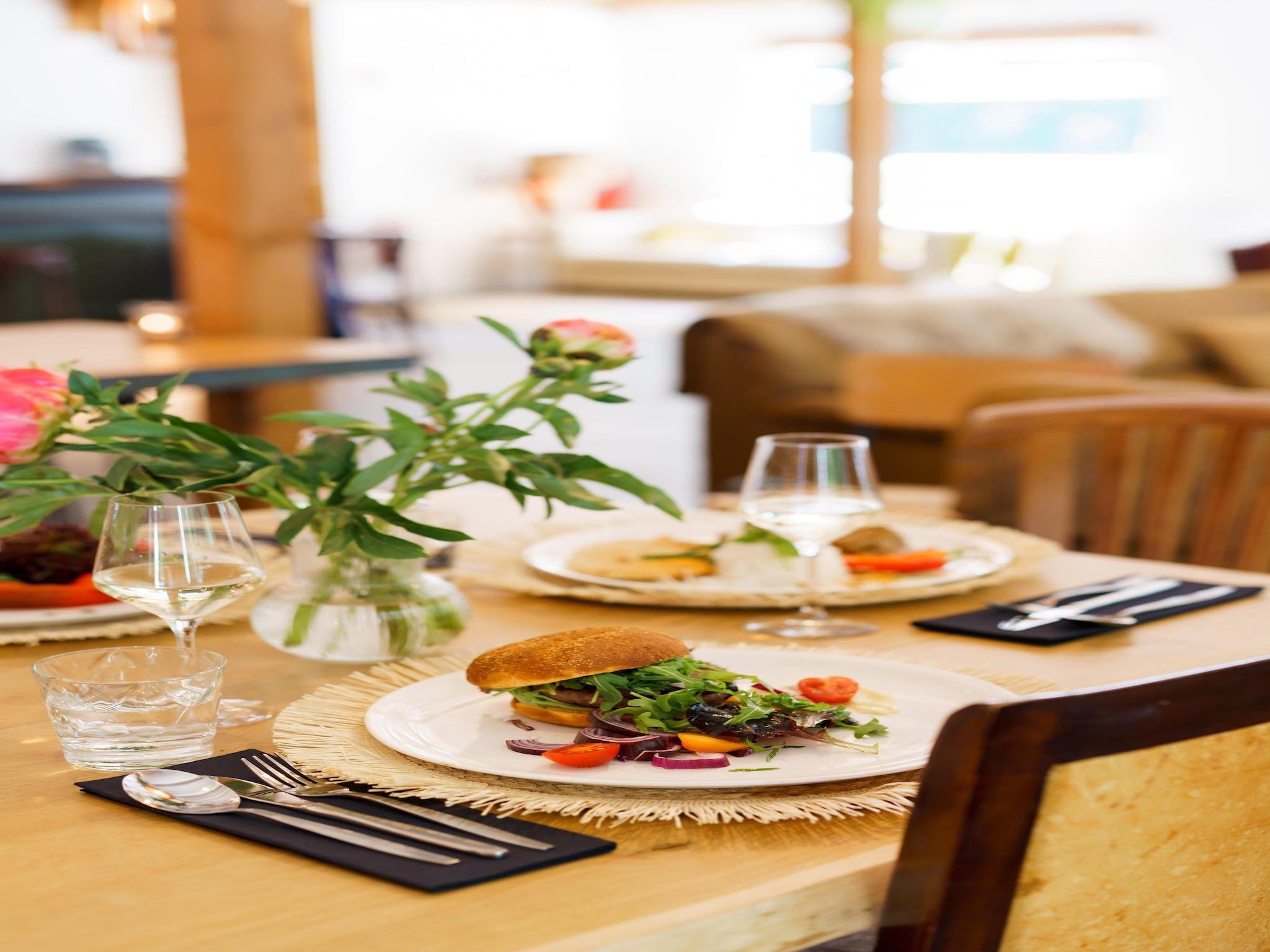 De eetkamer van Resort de Parel 1 in Zeewolde