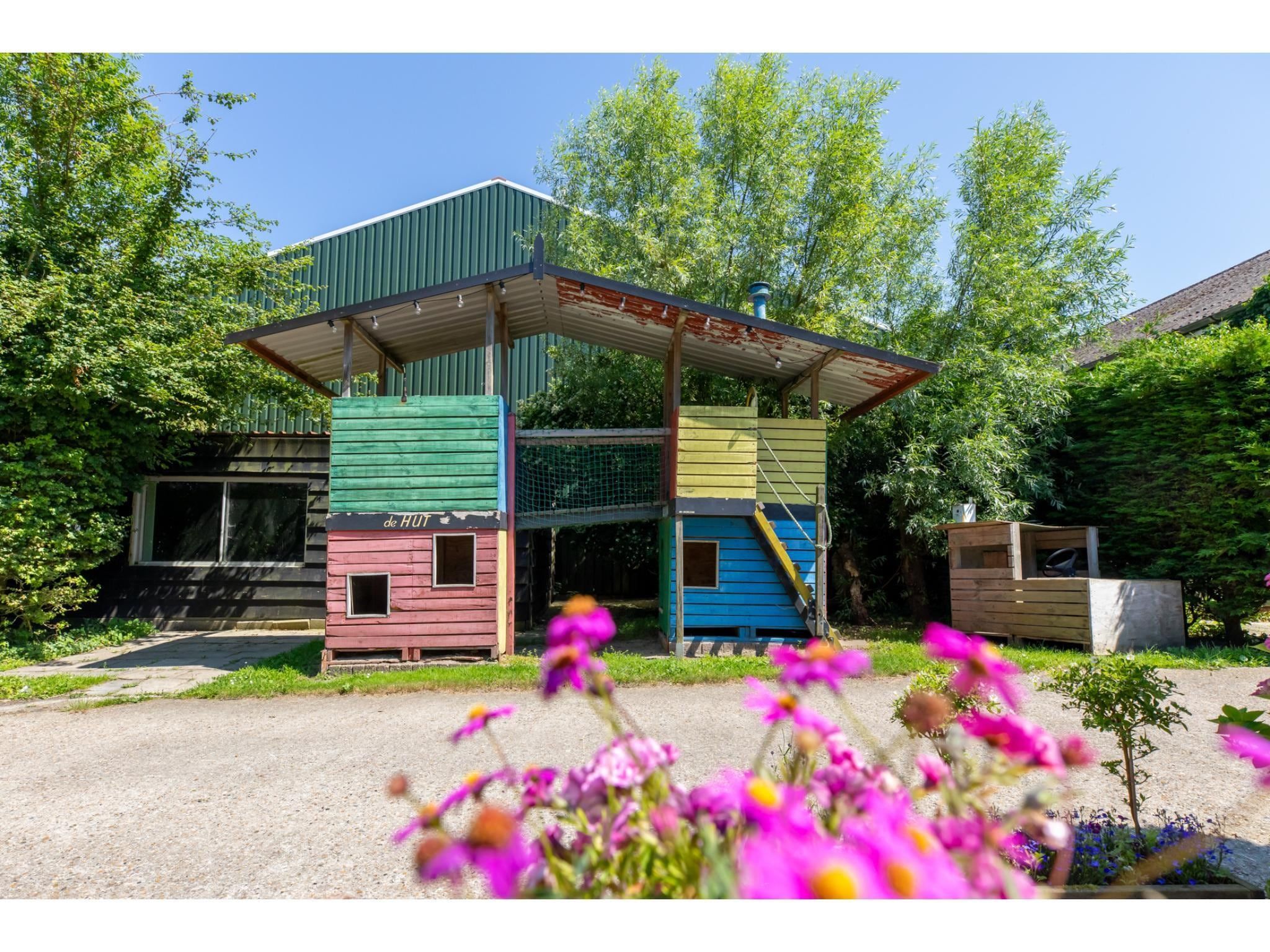 De tuin van Appartement - Kon Emmaweg 6  beneden app in Vrouwenpolder