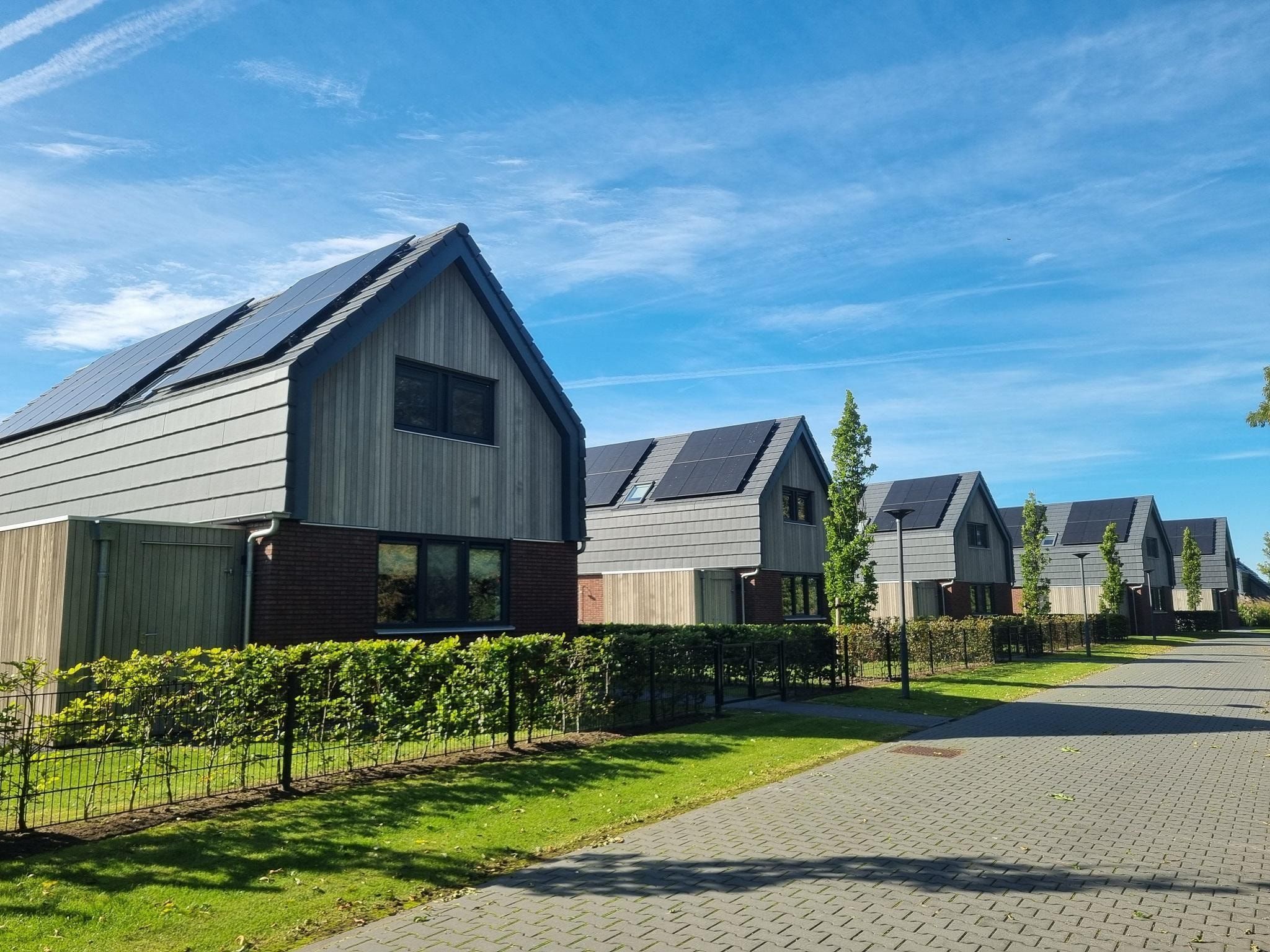 De buitenkant van Watervilla Twa in Balk