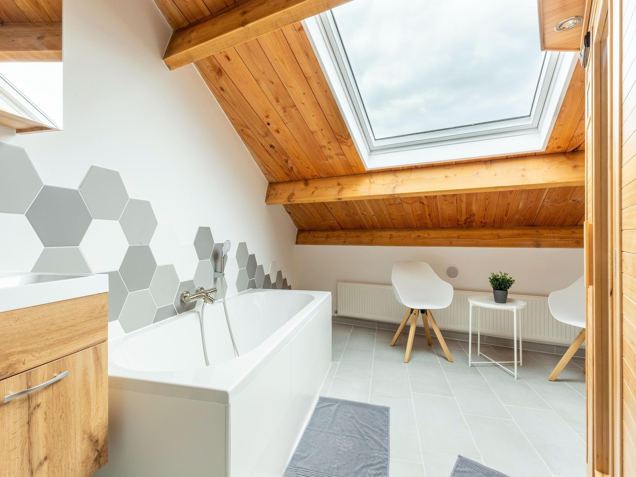 De badkamer van NR 4 in Goirle