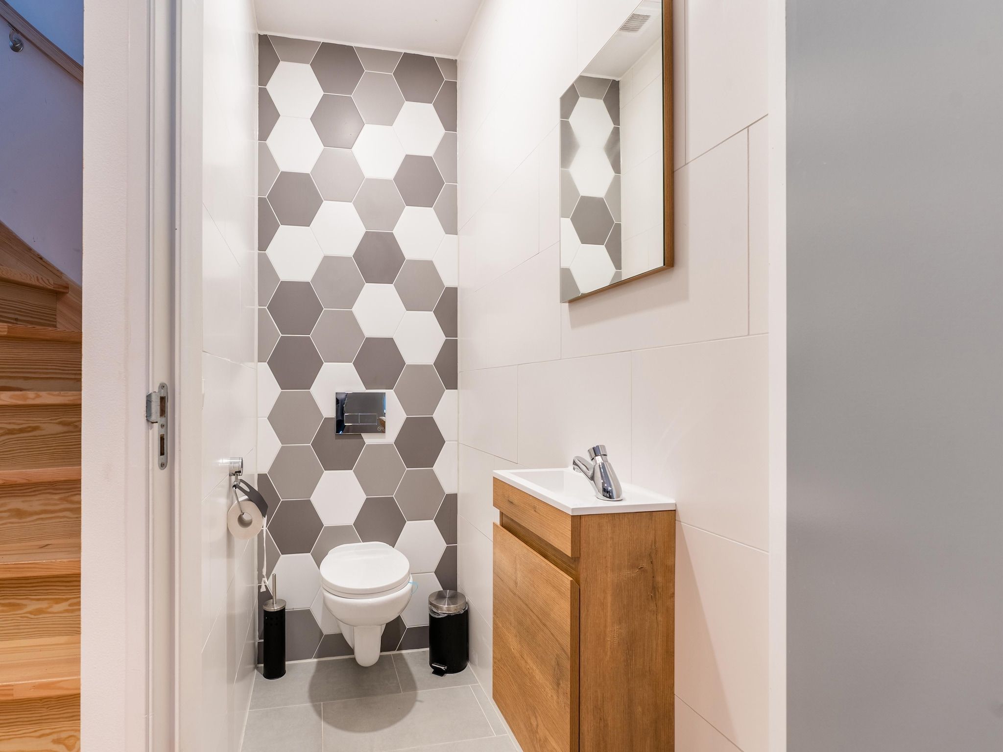 De badkamer van NR 5 in Goirle