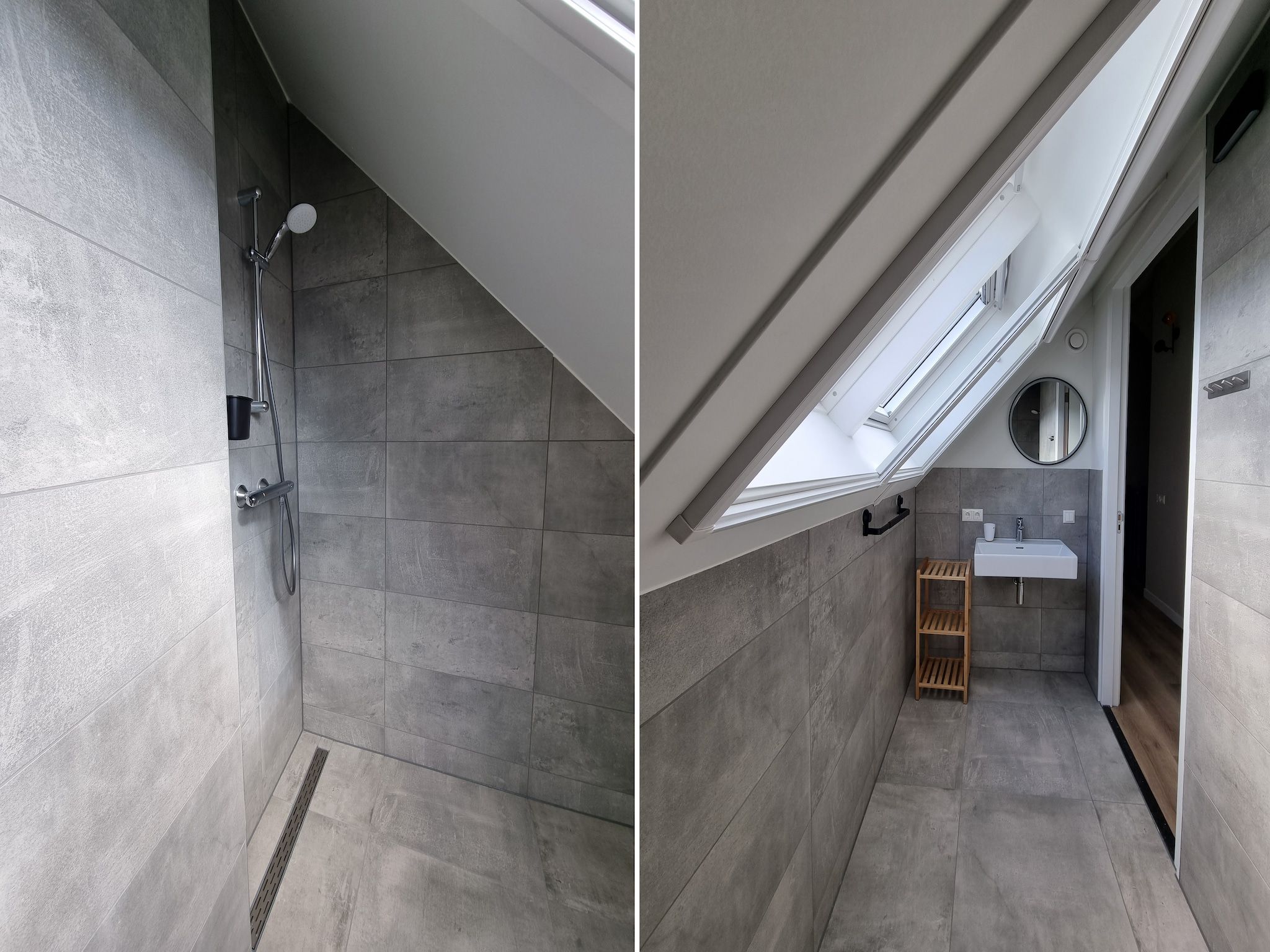 De badkamer van Watervilla Trettjin in Balk