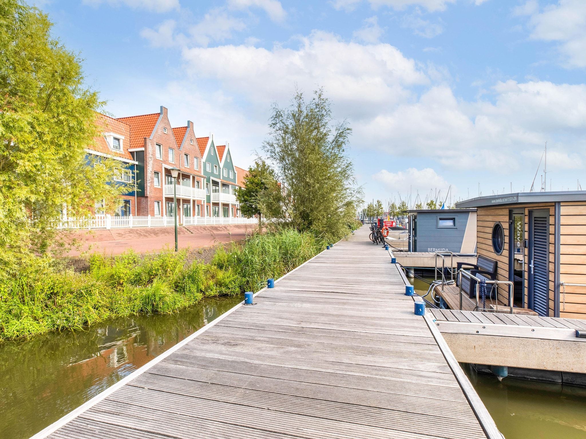 Het uitzicht vanaf Wave in Volendam