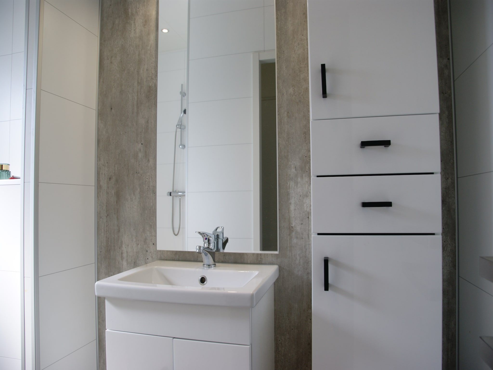 De badkamer van Wellness lodge Grutto 2p in Dalerveen