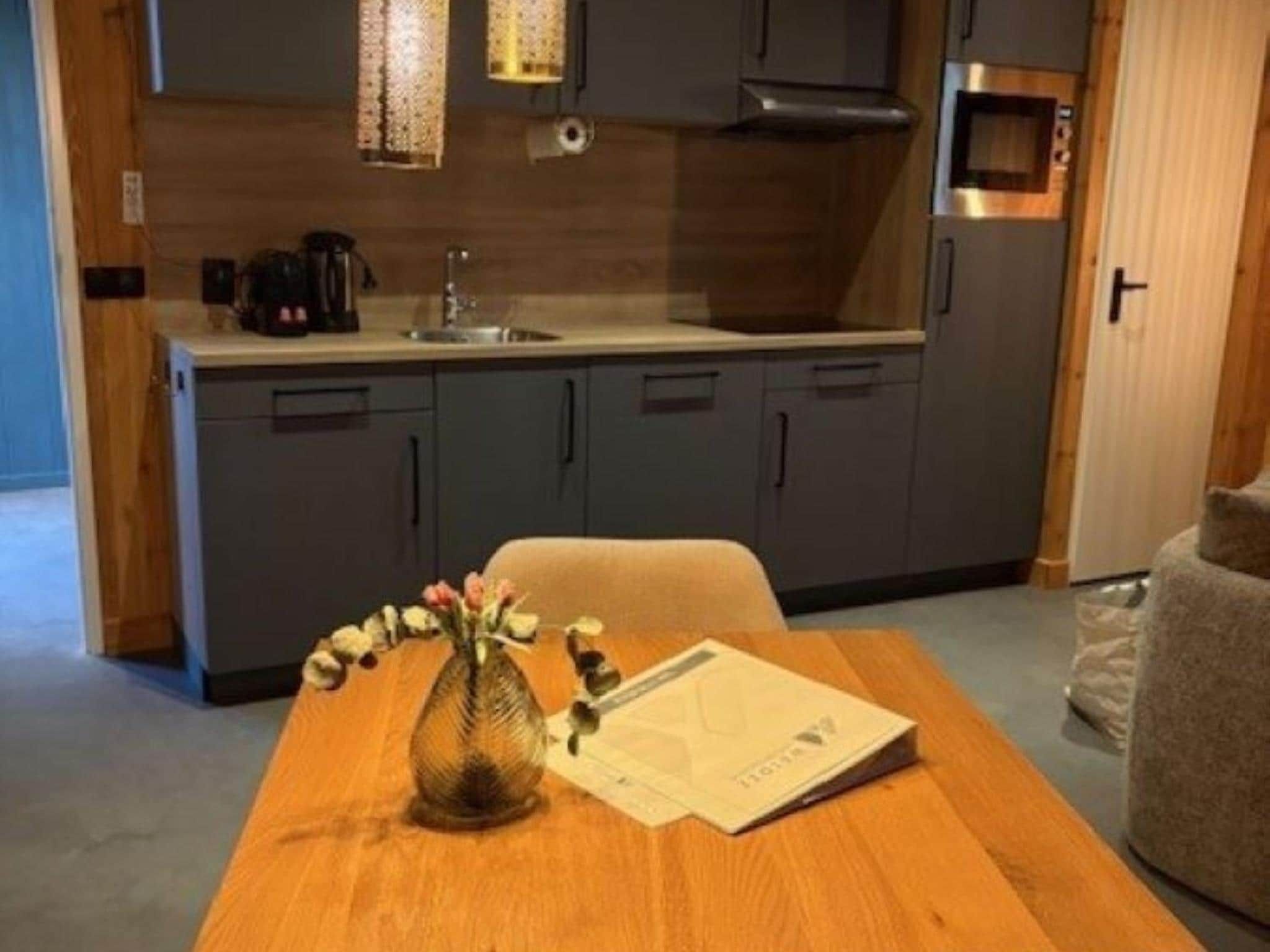 De keuken van Wellnesslodge Kievit 2p in Dalerveen