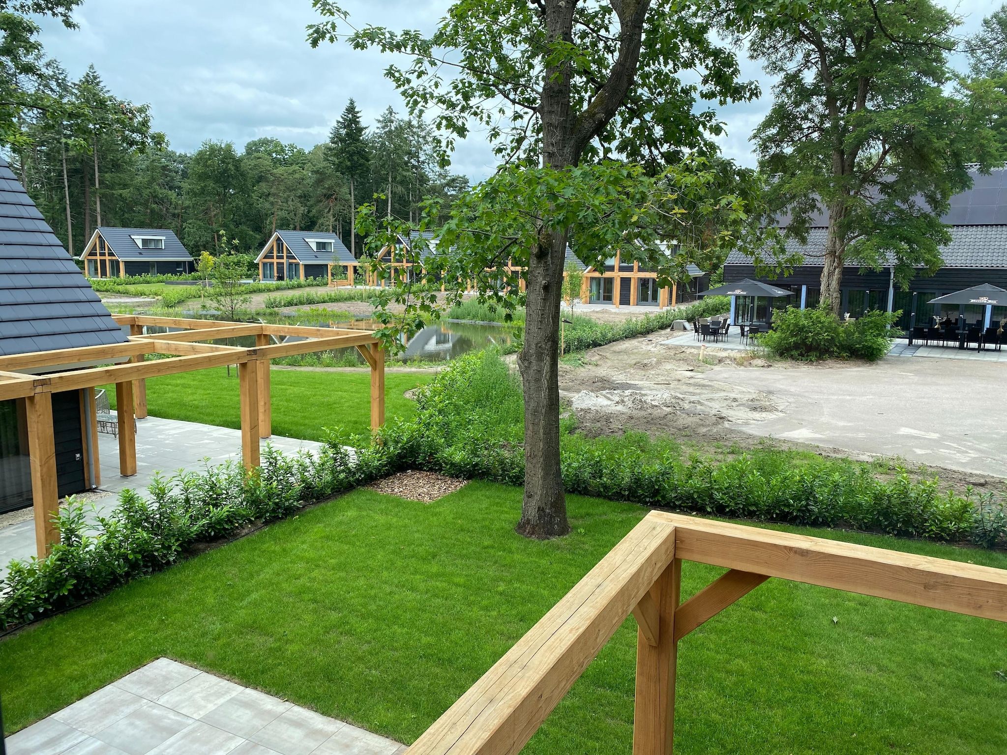 Het uitzicht vanaf Boschhuis Boucle in Lochem